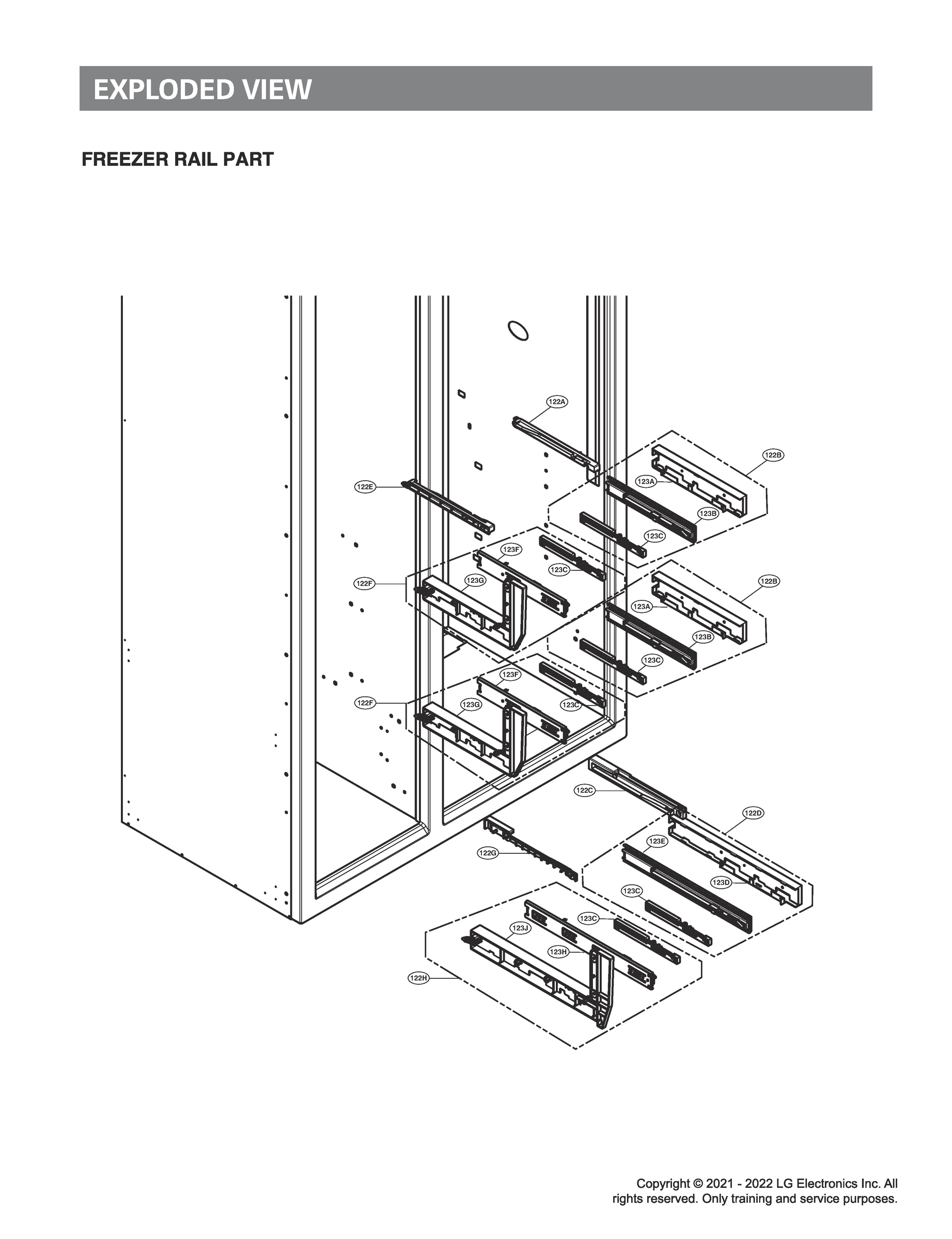 FREEZER RAIL PART