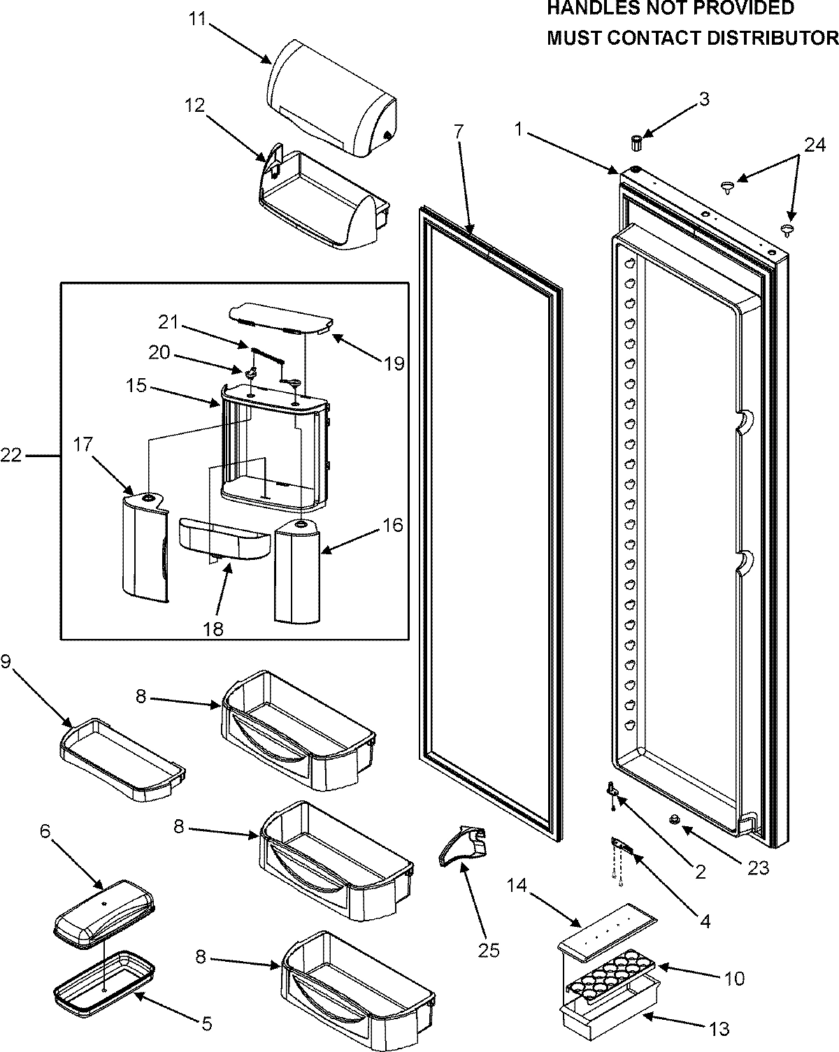 14 - REFRIGERATOR DOOR