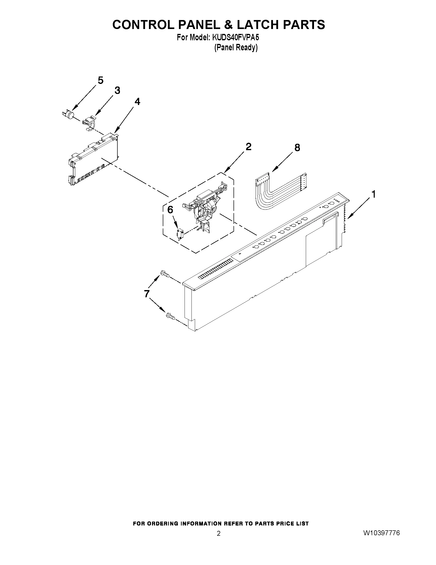 02 - CONTROL PANEL & LATCH PARTS