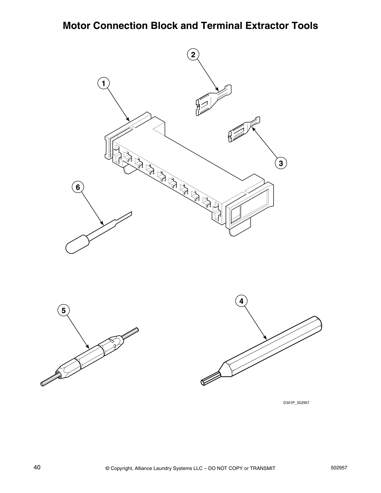 Motor Connection Block and Terminal Extractor Tools