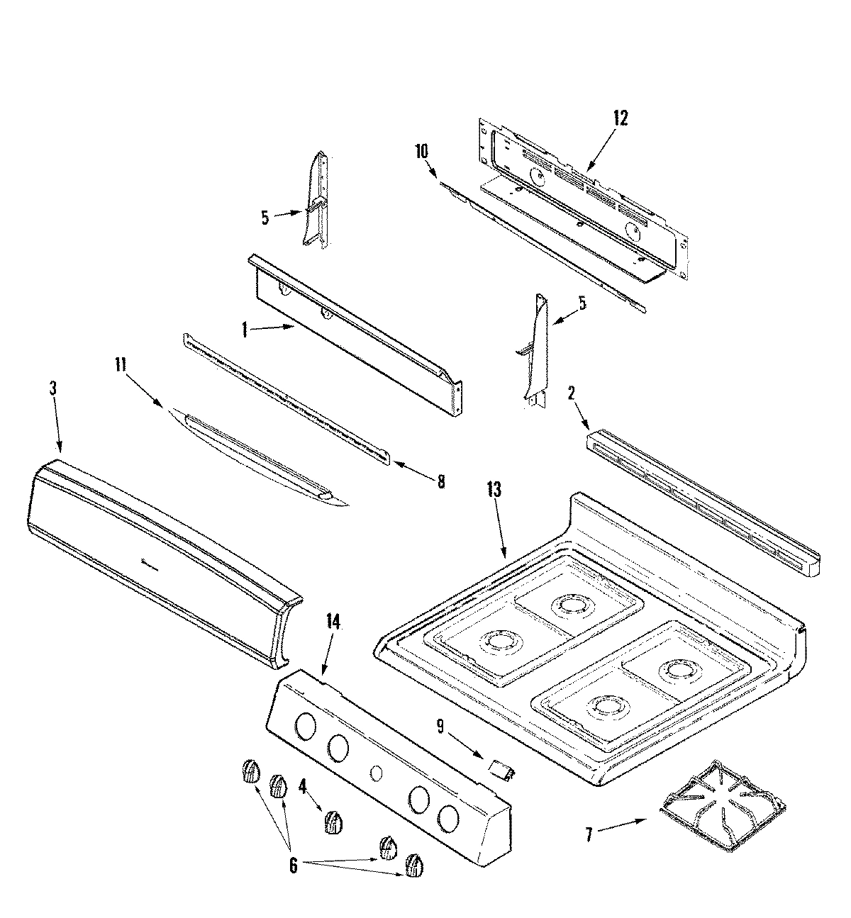 02 - CONTROL PANEL/TOP ASSEMBLY