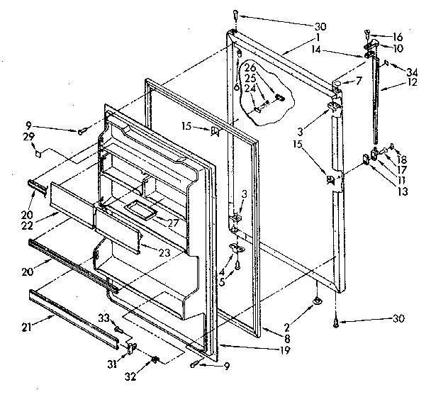 REFRIGERATOR DOOR PARTS