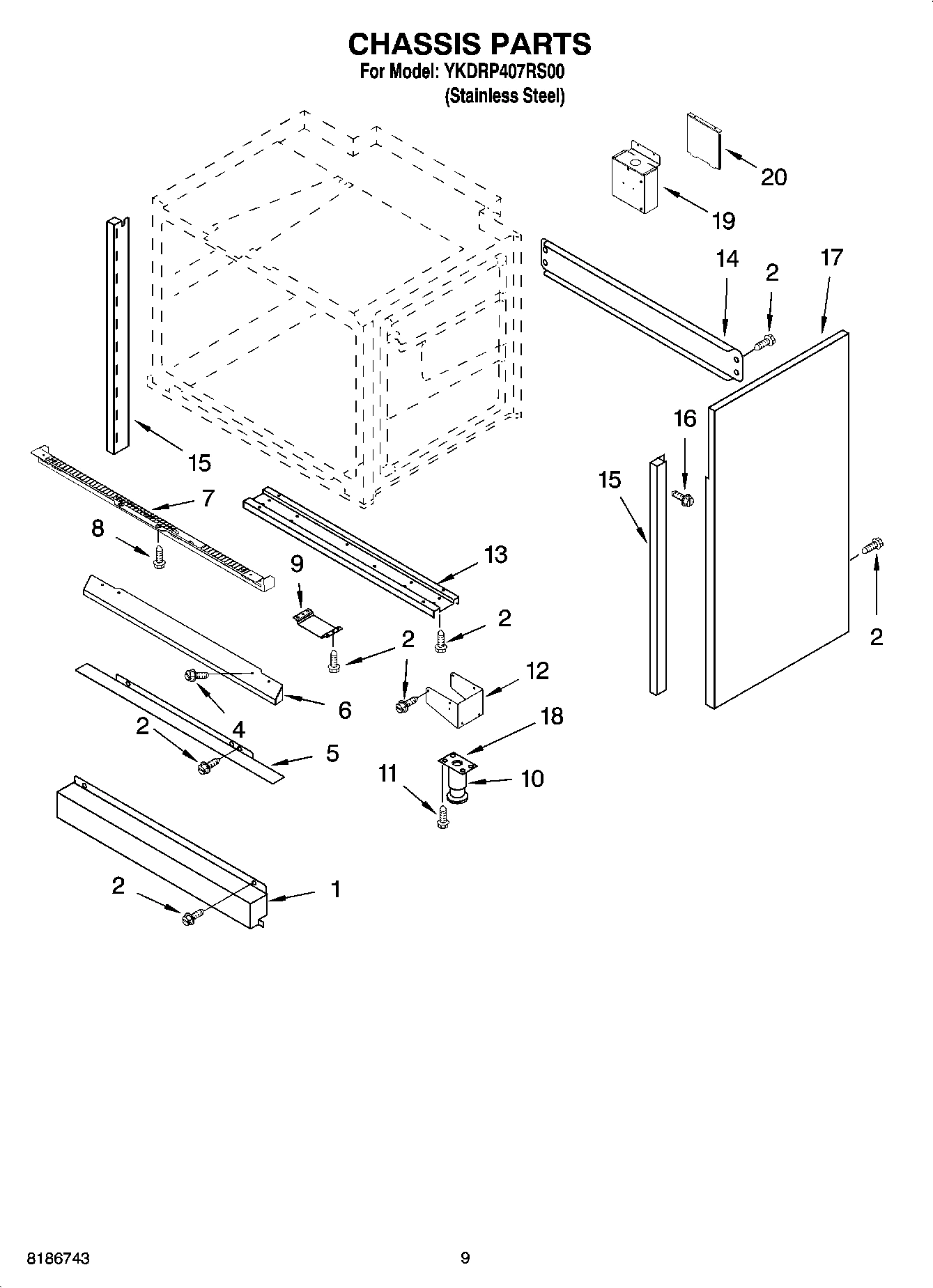 08 - CHASSIS PARTS, OPTIONAL PARTS
