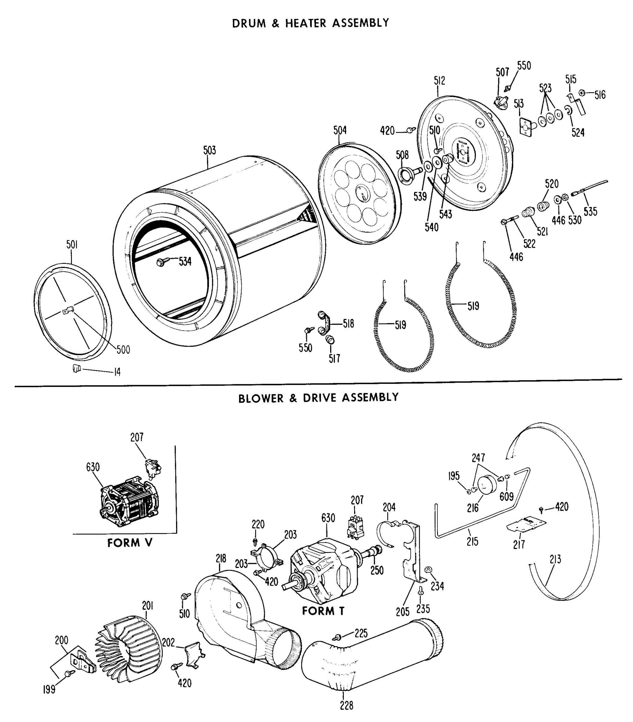 DRUM & HEATER ASSEMBLY