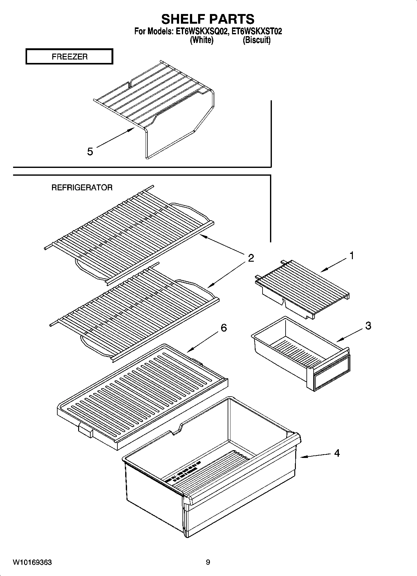 05 - SHELF PARTS, OPTIONAL PARTS