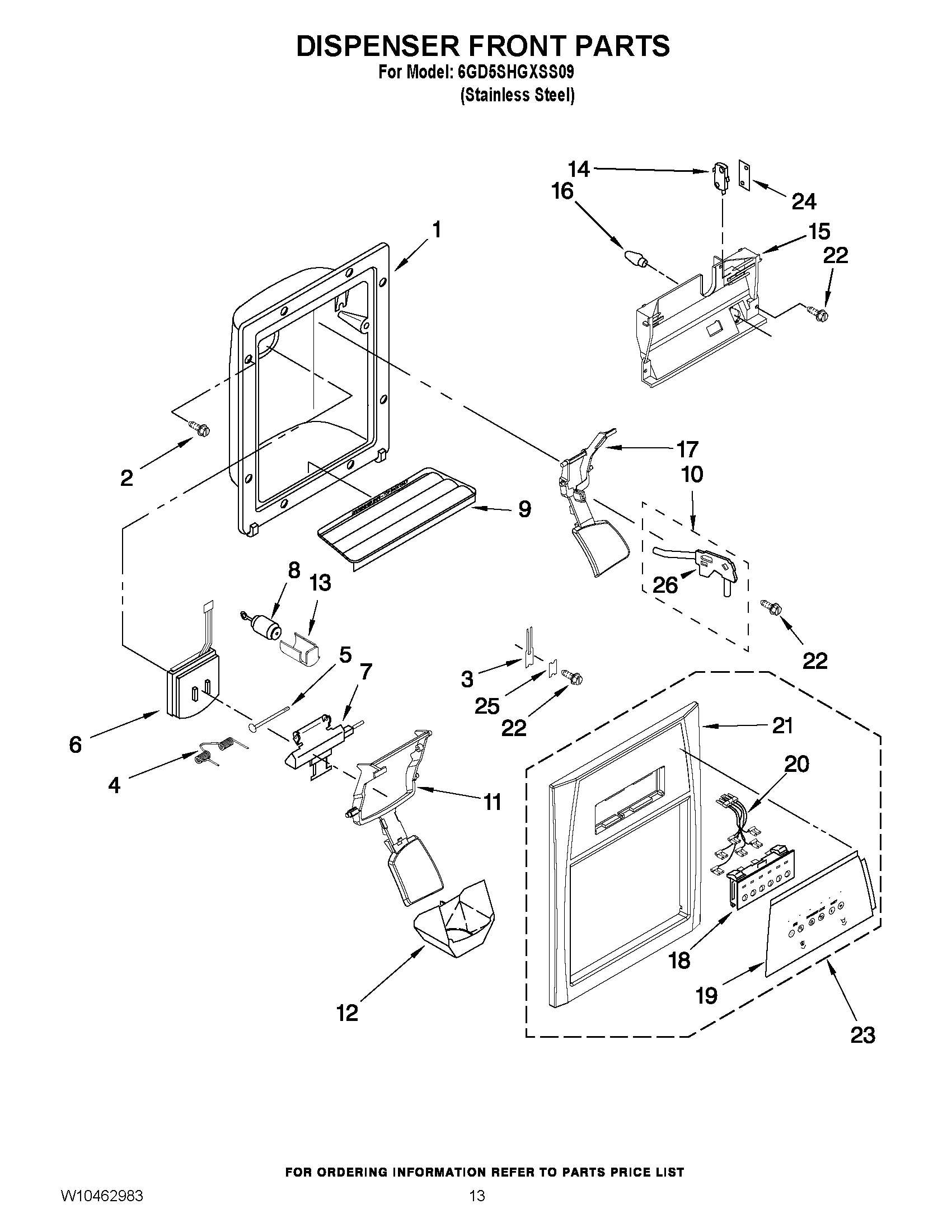 08 - DISPENSER FRONT PARTS