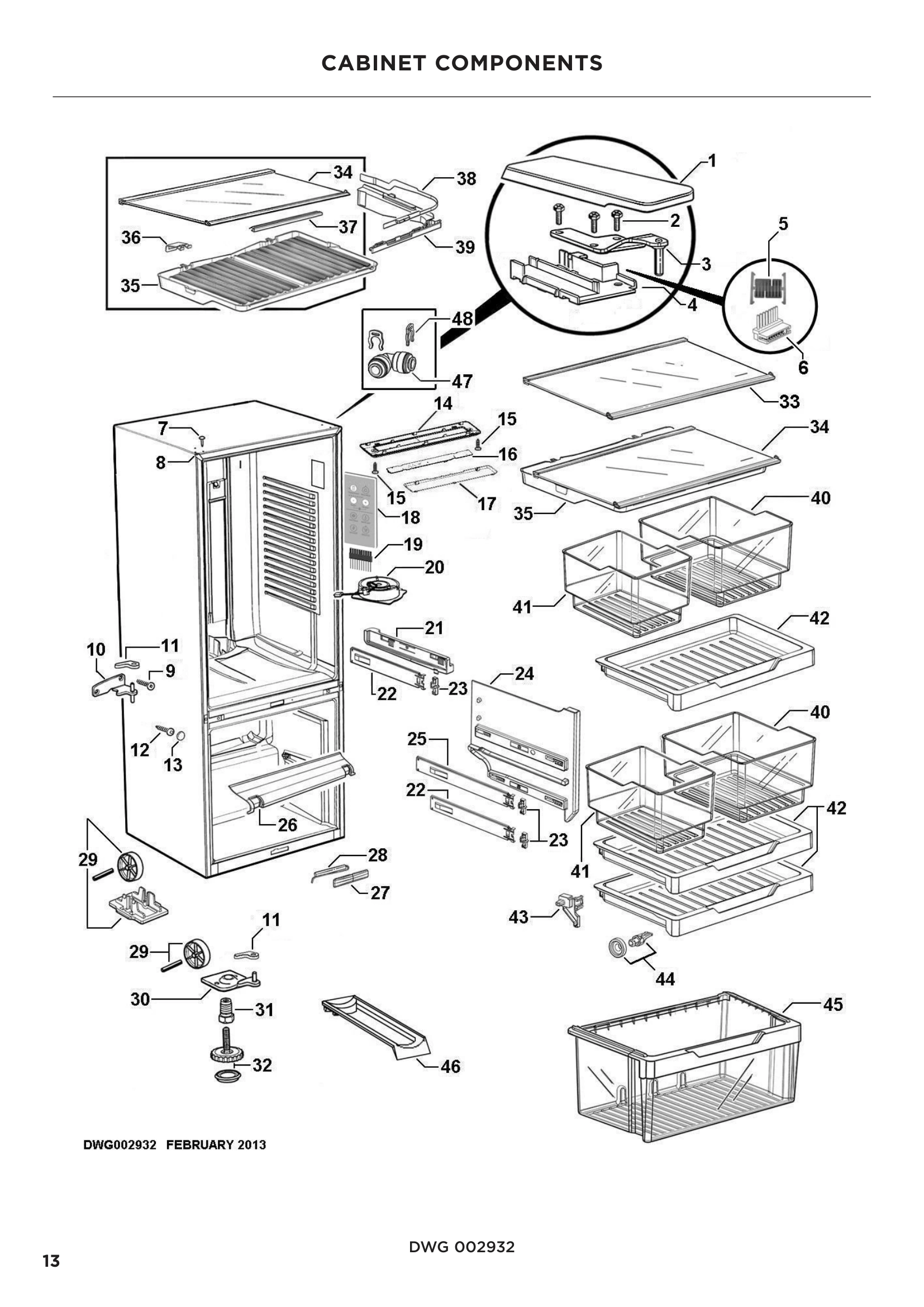 CABINET COMPONENTS