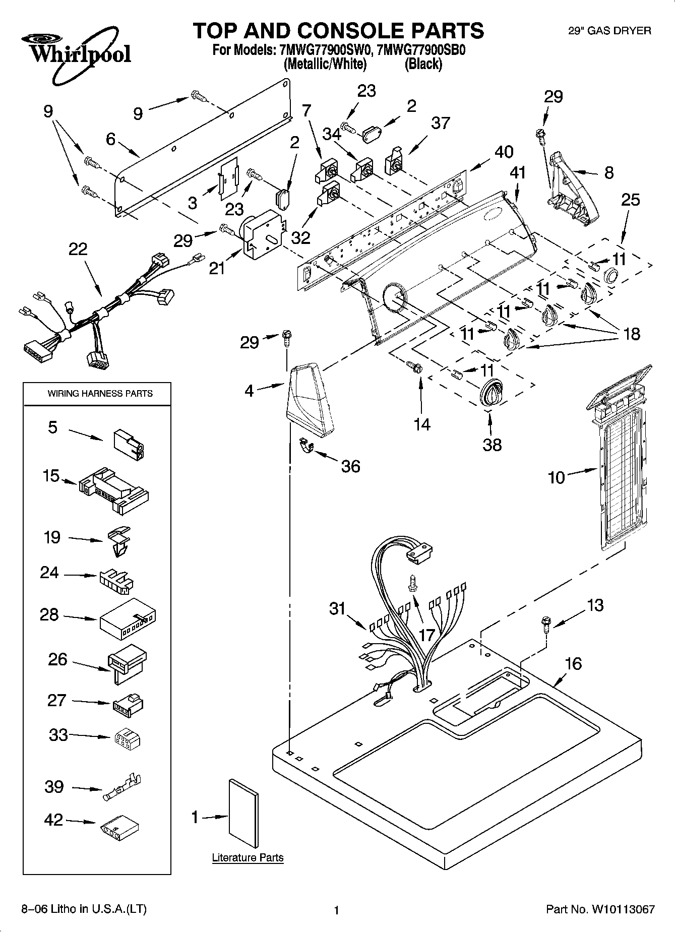 01 - TOP AND CONSOLE PARTS