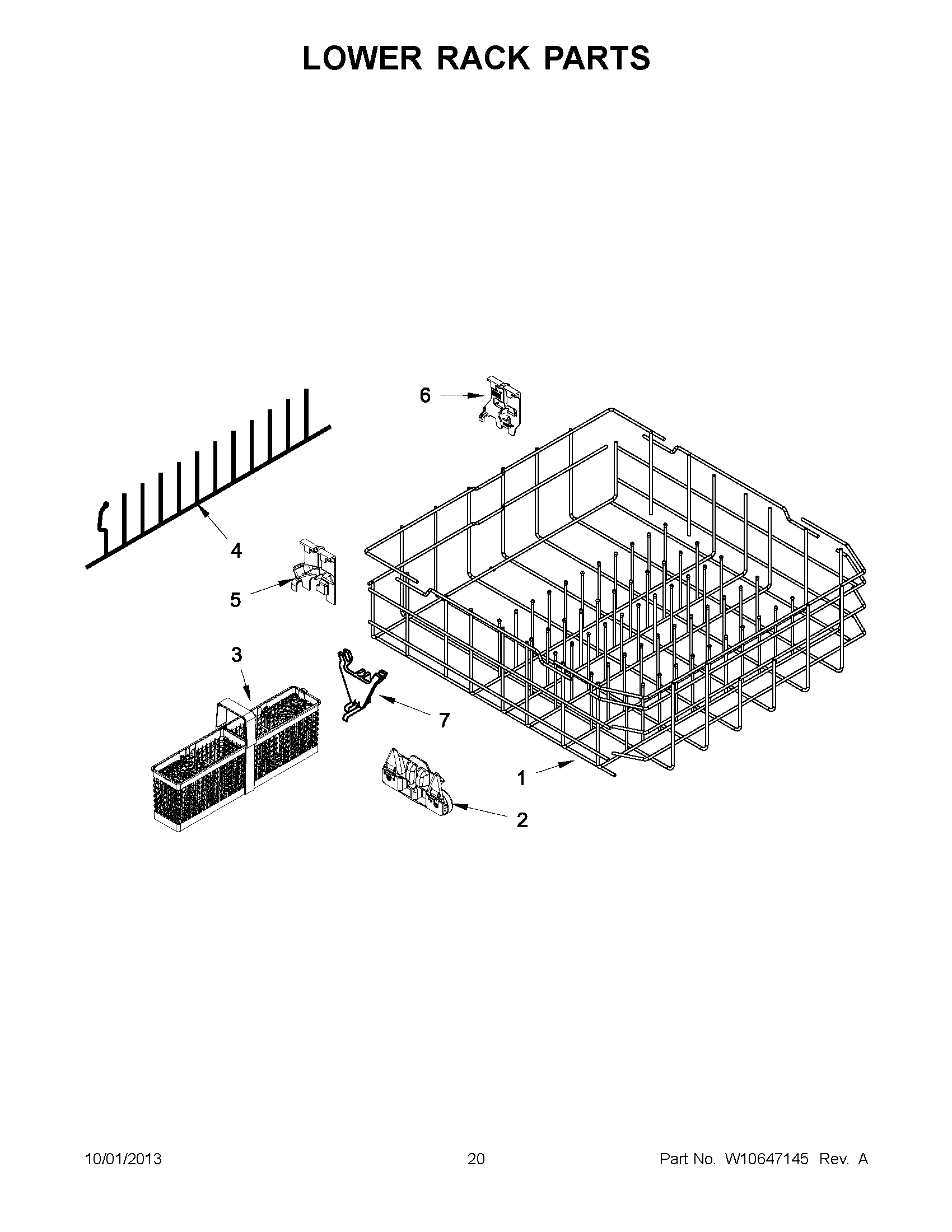 11 - LOWER RACK PARTS