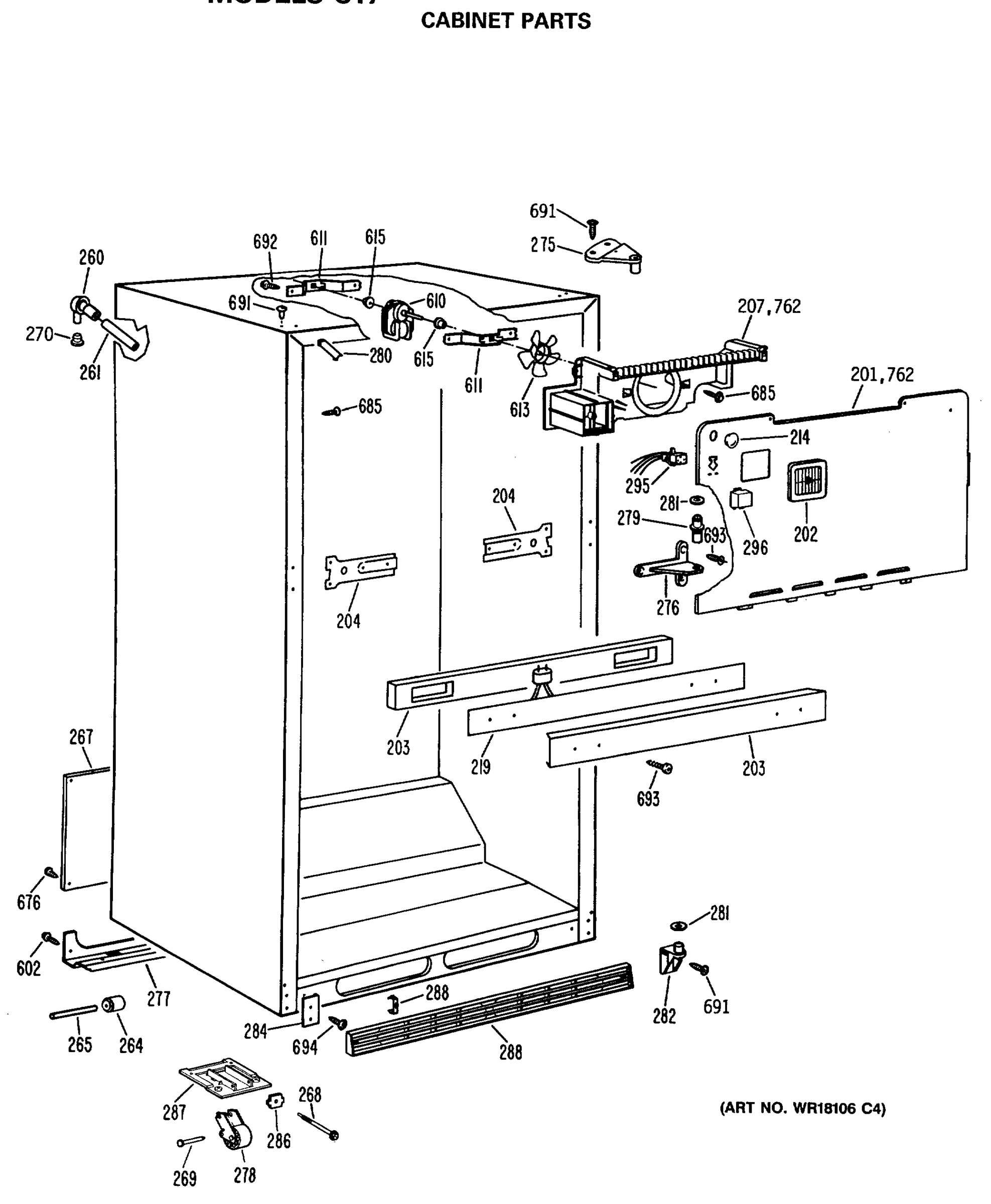 CABINET PARTS