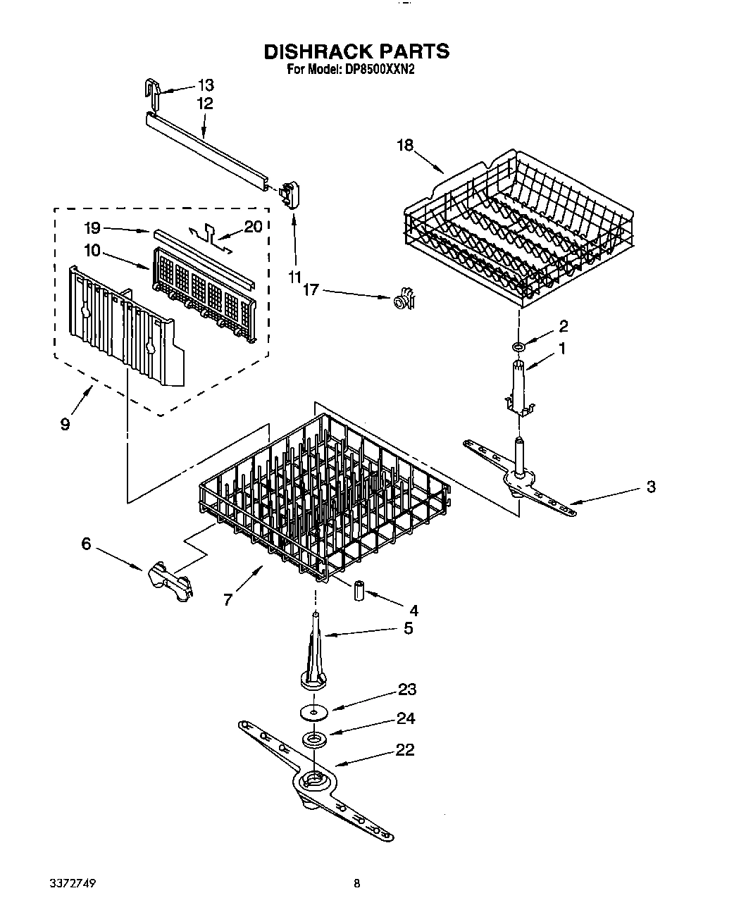 06 - DISHRACK, LIT/OPTIONAL