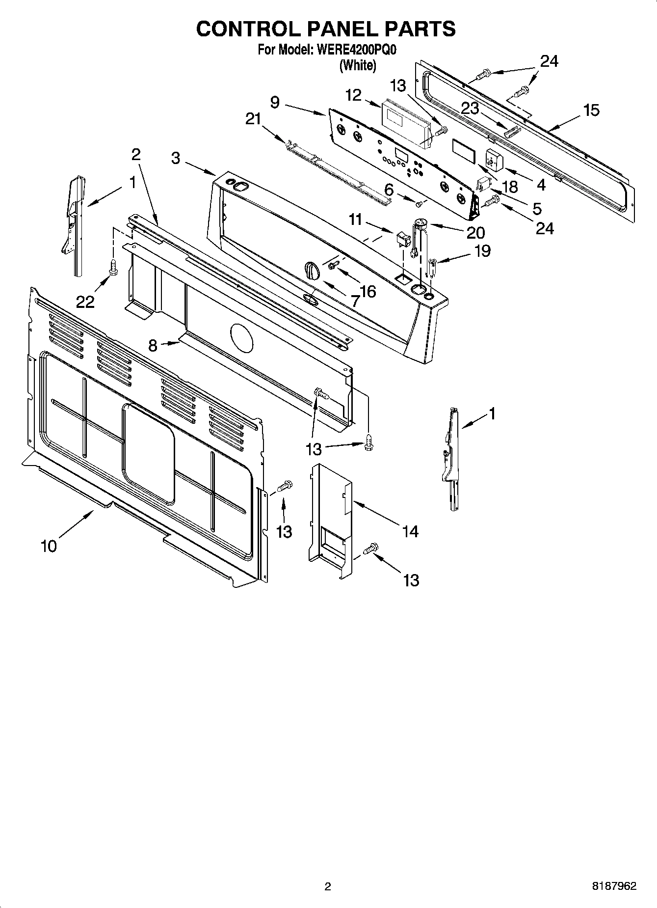 02 - CONTROL PANEL PARTS
