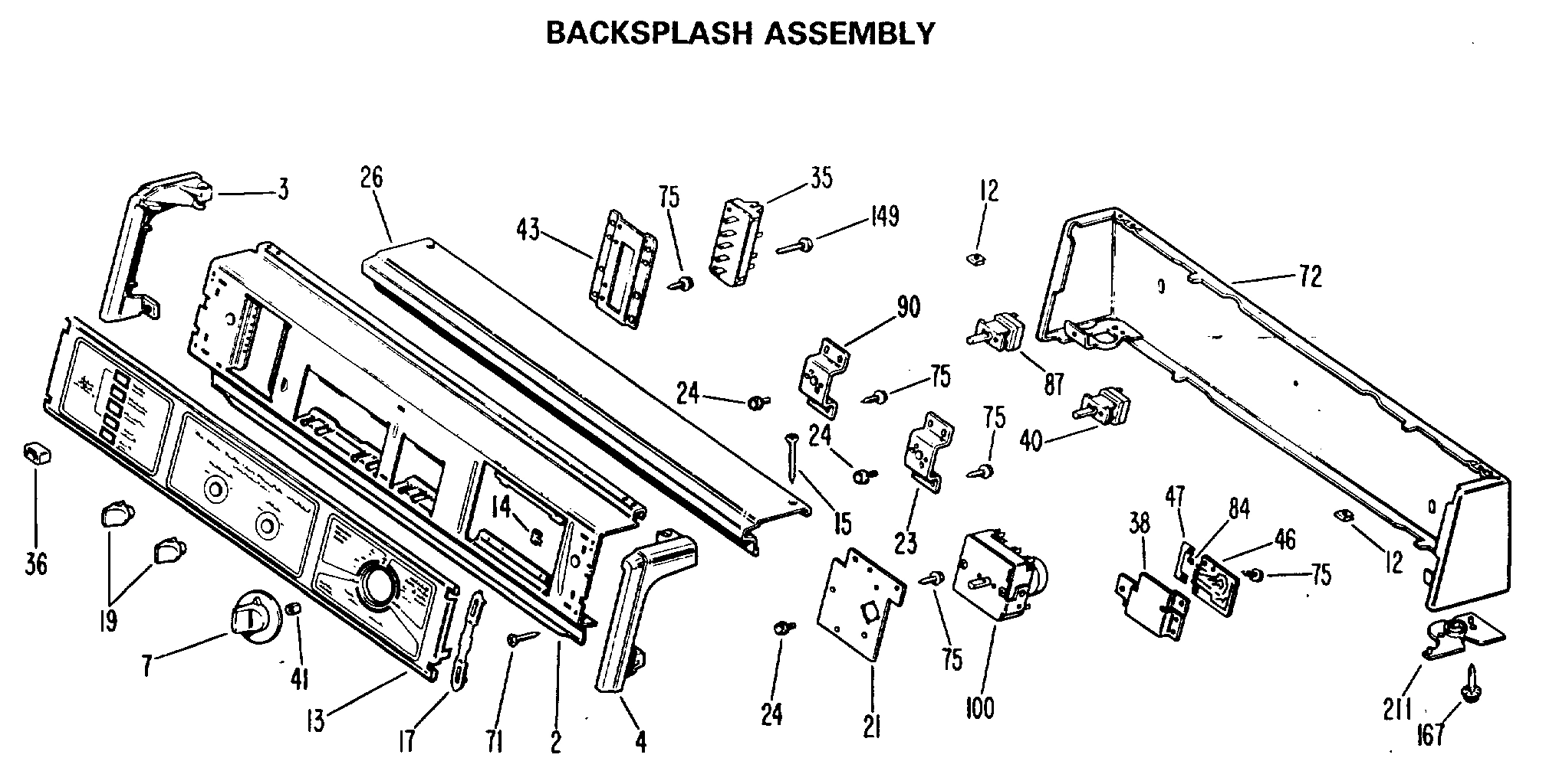 BACKSPLASH ASSEMBLY