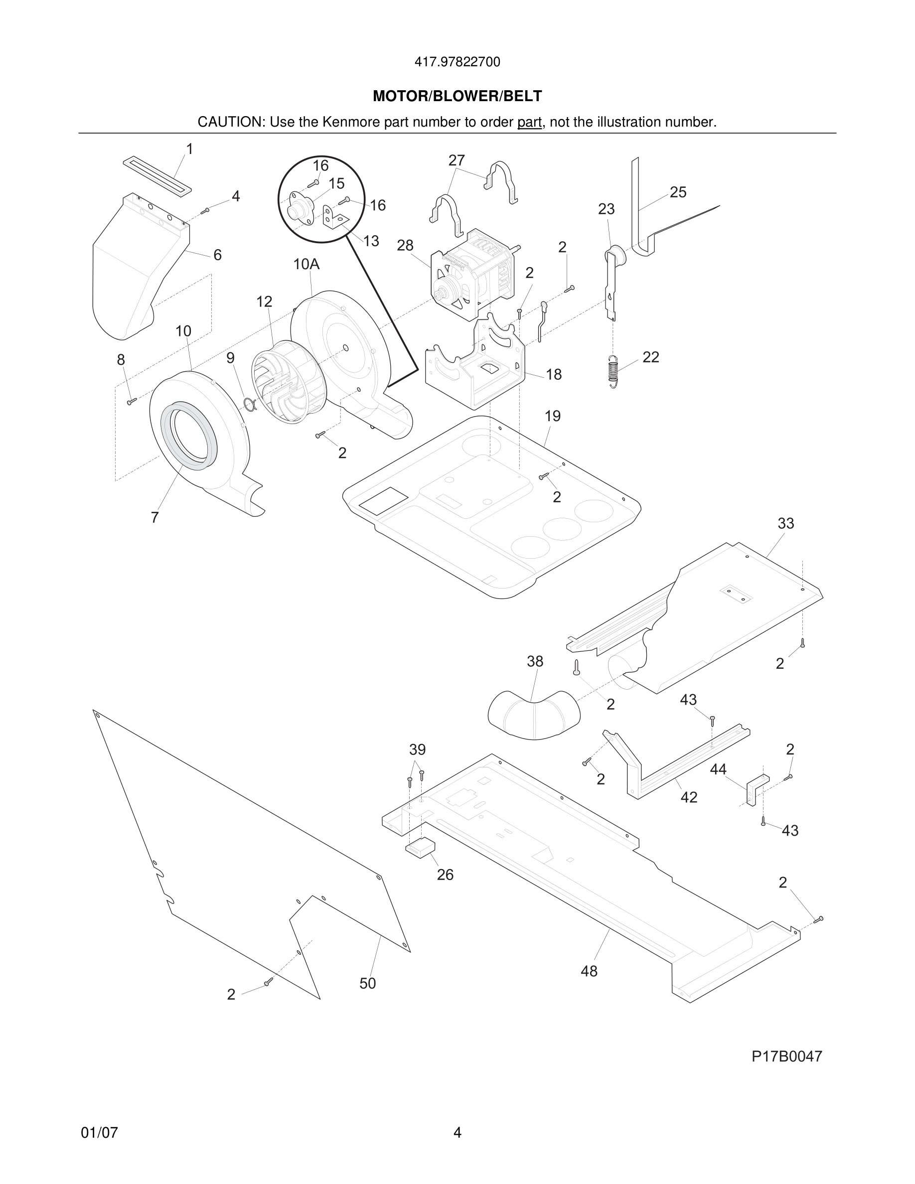 05 - MOTOR/BLOWER/BELT