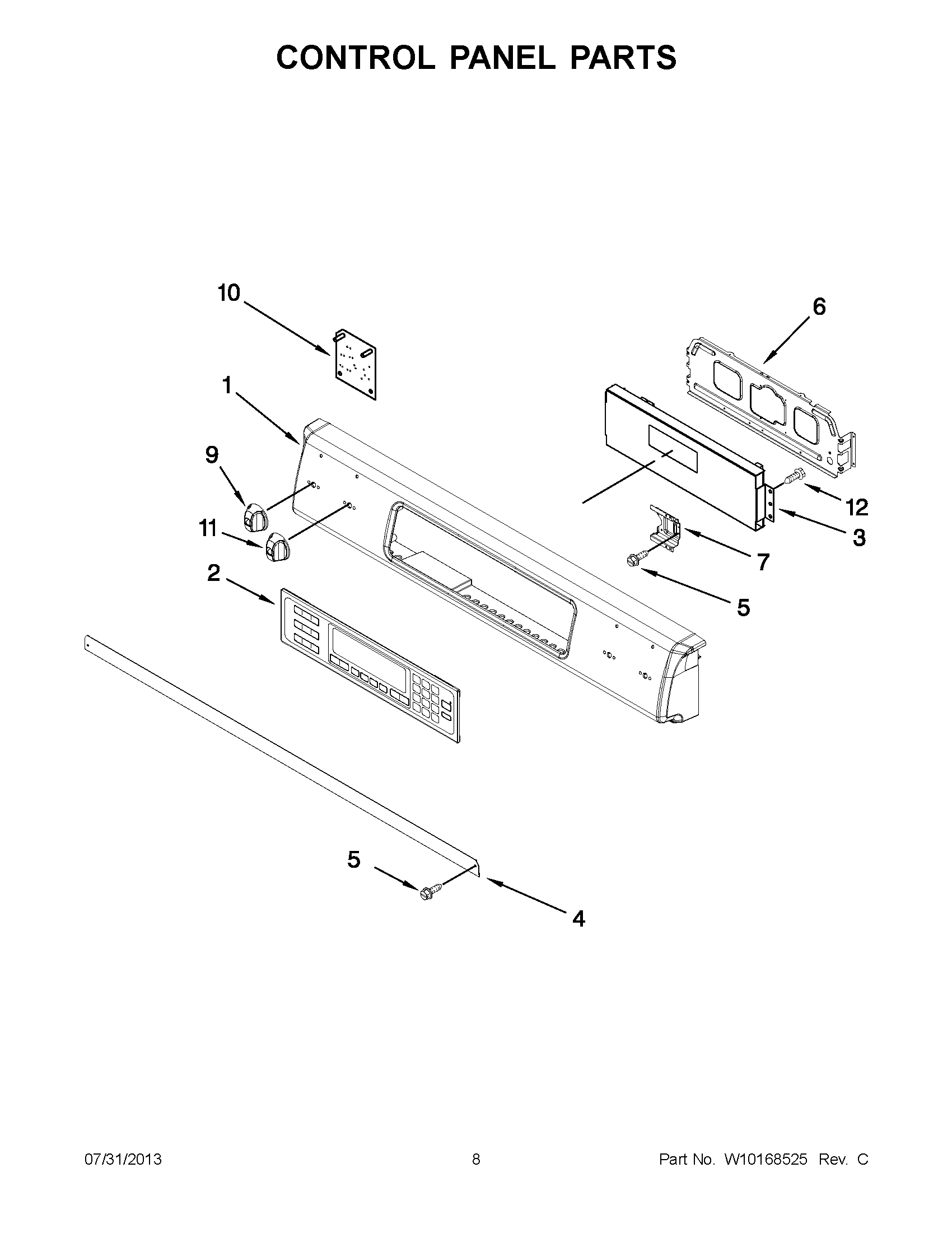 04 - CONTROL PANEL PARTS