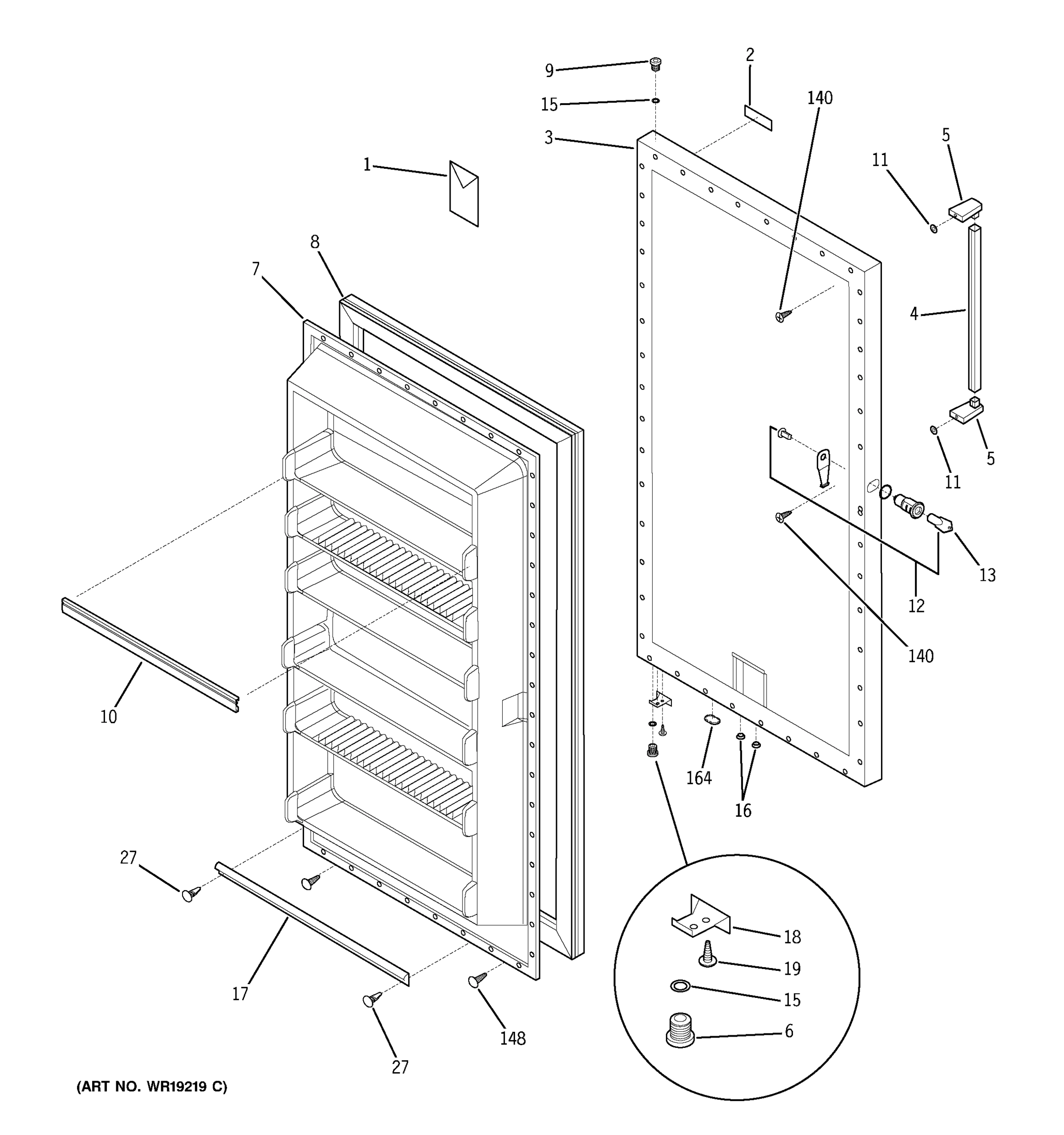 FREEZER DOOR