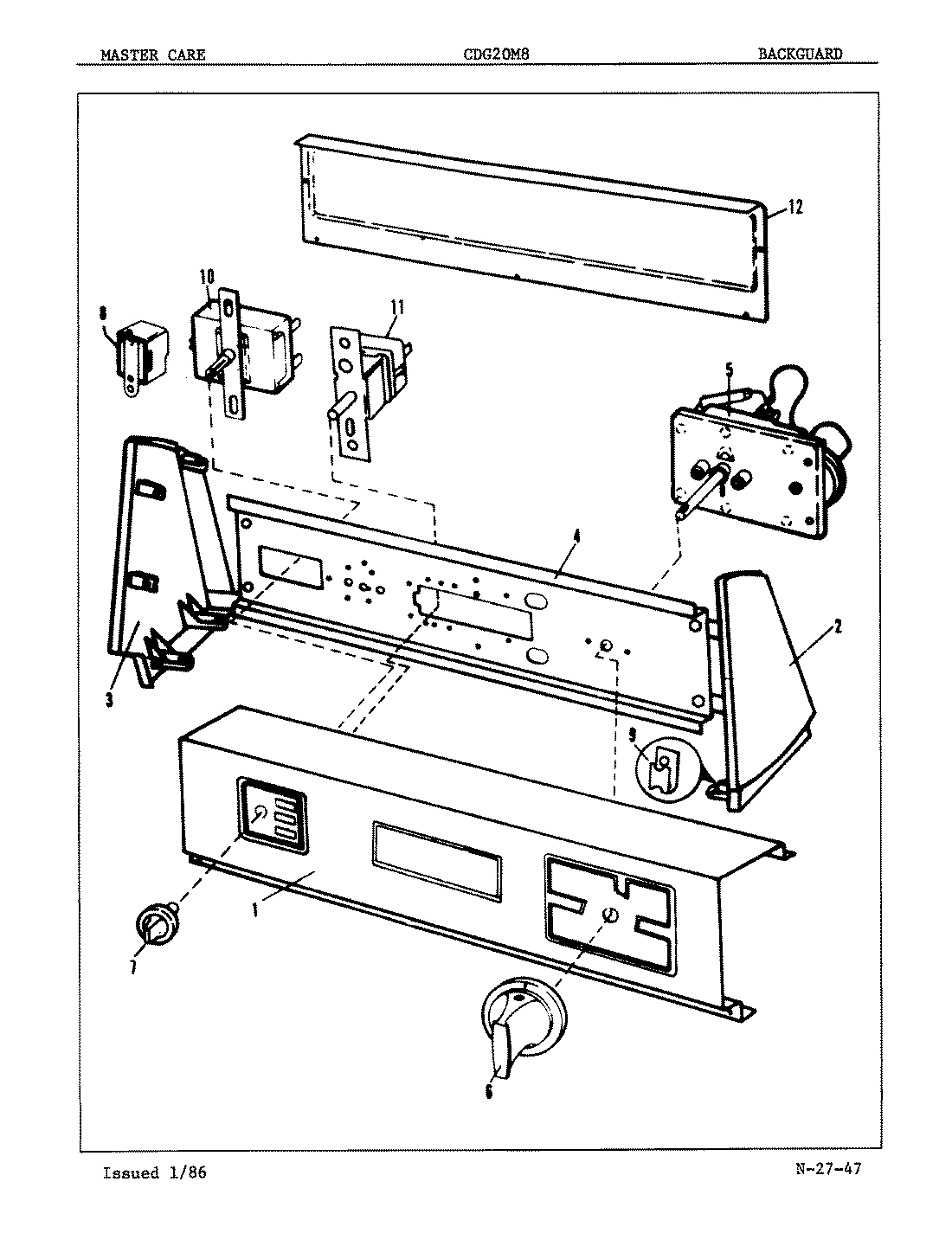 01 - CONTROL PANEL (ORIG. REV. A-D)