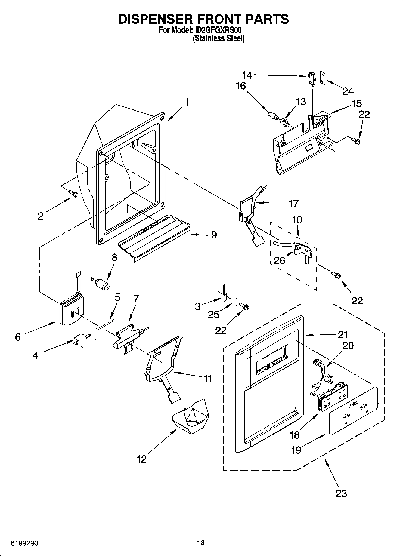 09 - DISPENSER FRONT PARTS