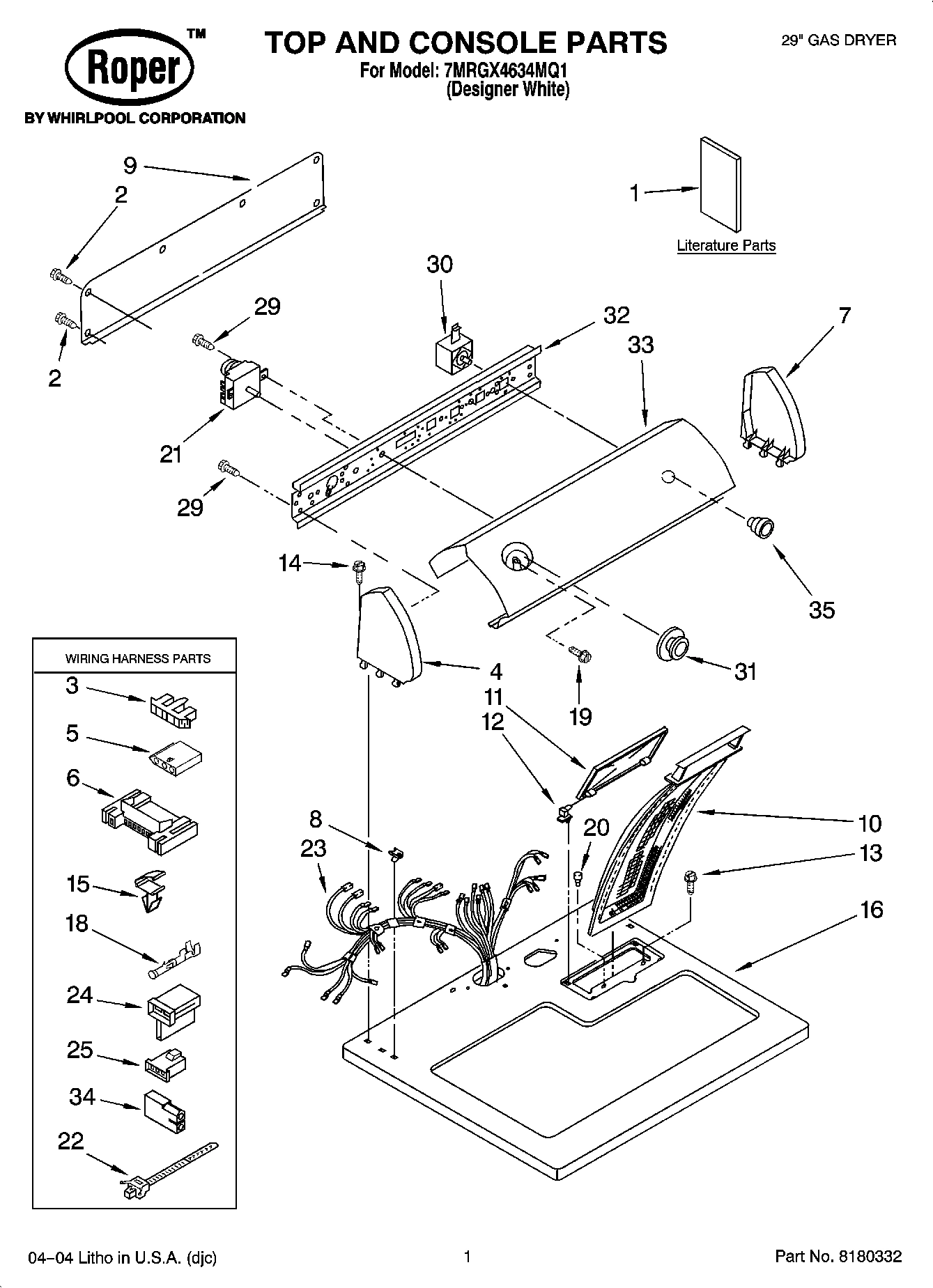 01 - TOP AND CONSOLE PARTS