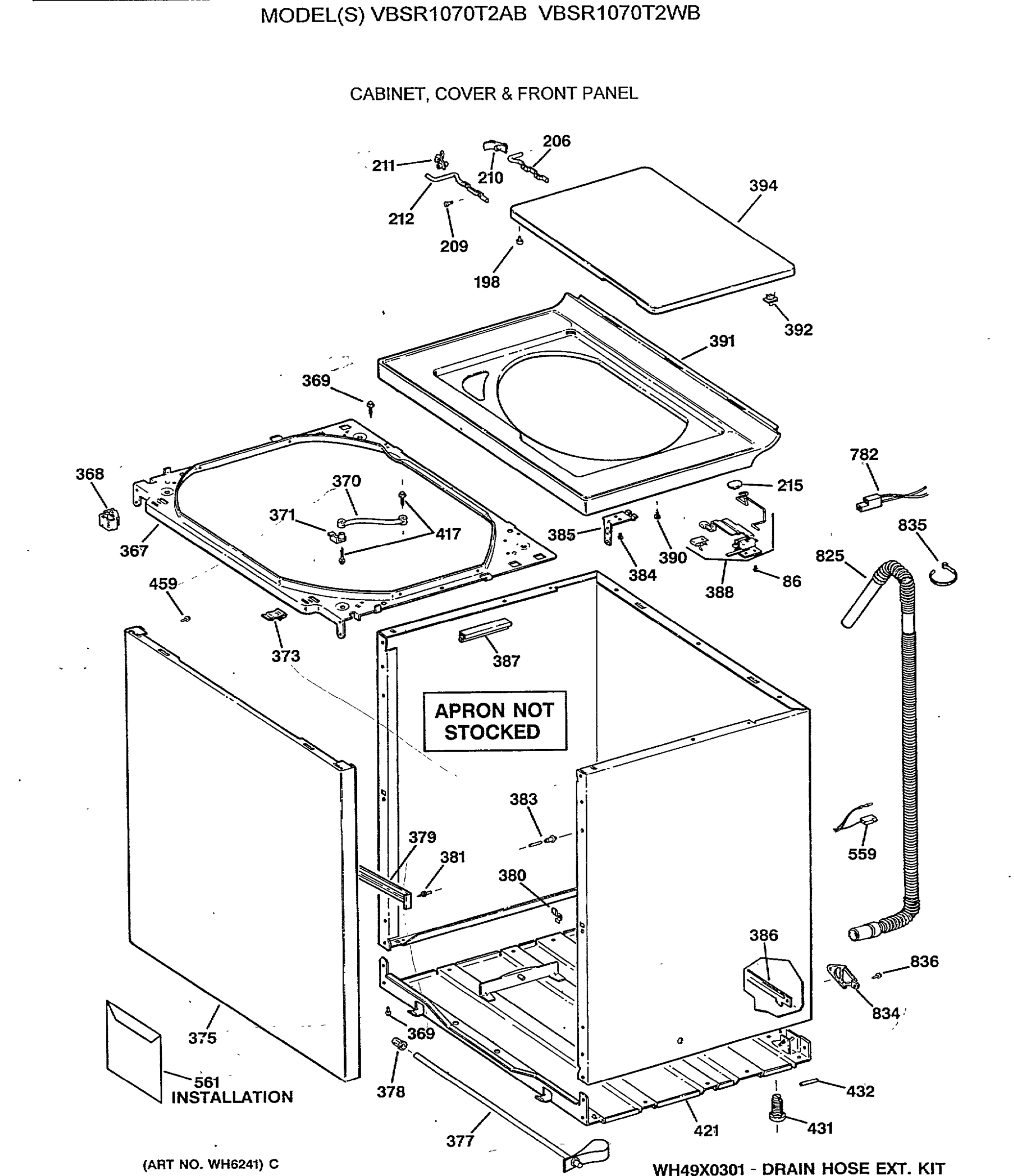 CABINET, COVER & FRONT PANEL
