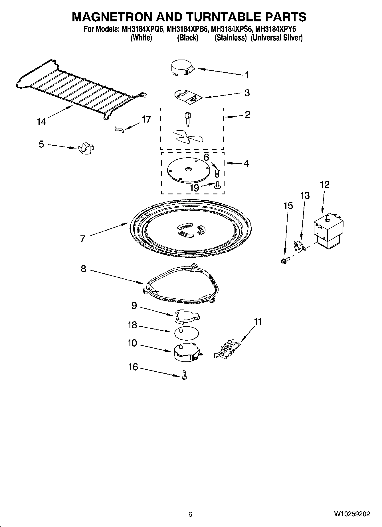 05 - MAGNETRON AND TURNTABLE PARTS