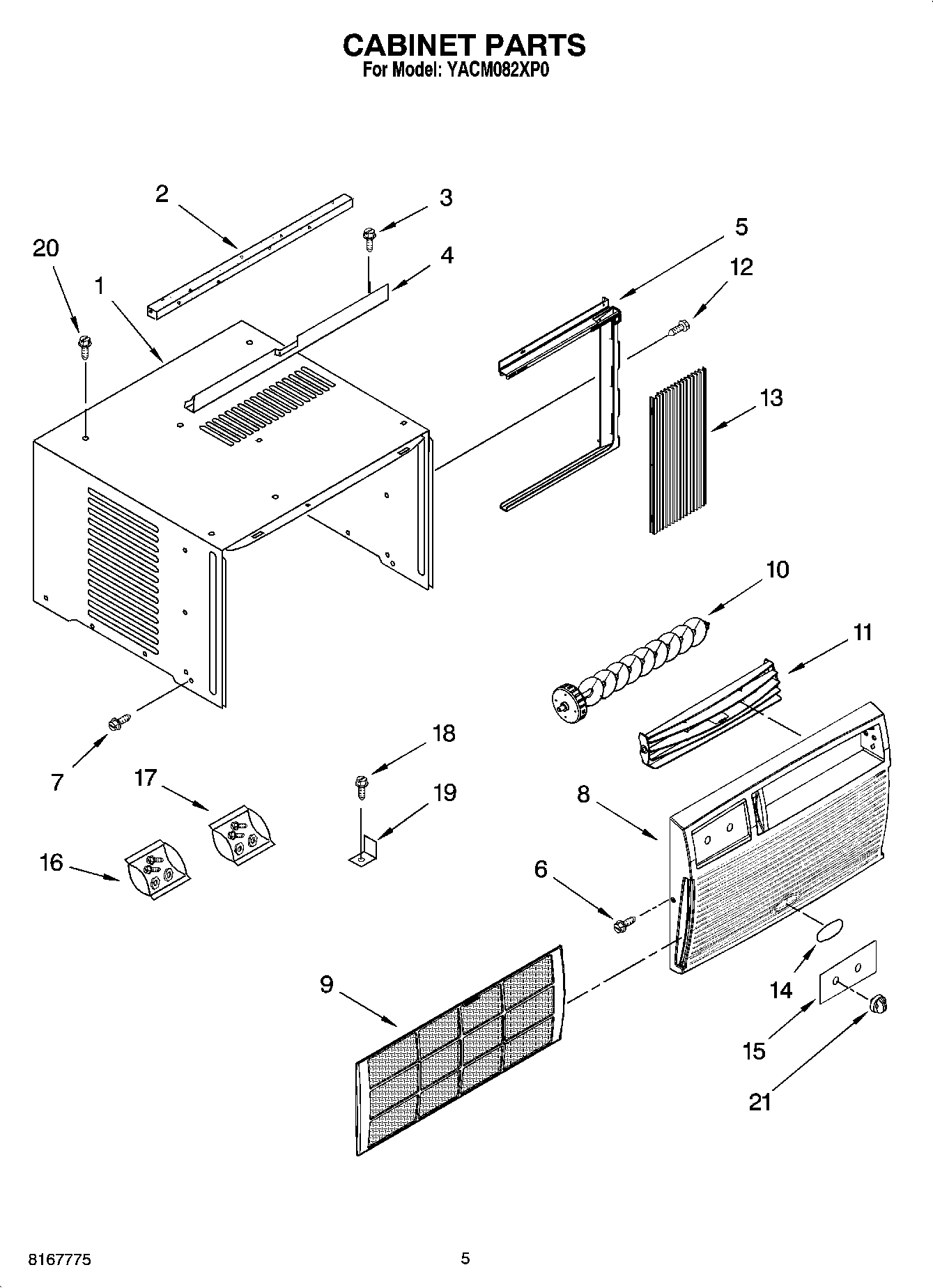 03 - CABINET PARTS, OPTIONAL PARTS (NOT INCLUDED)