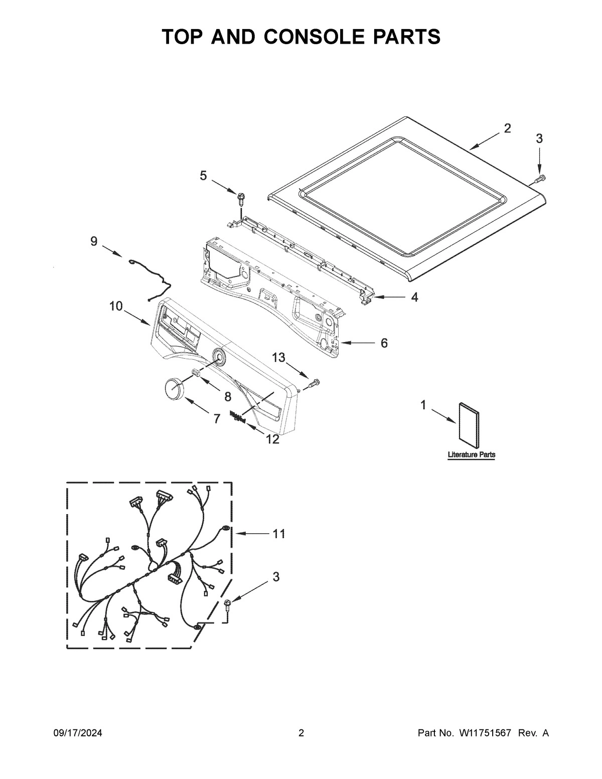 02 - TOP AND CONSOLE PARTS