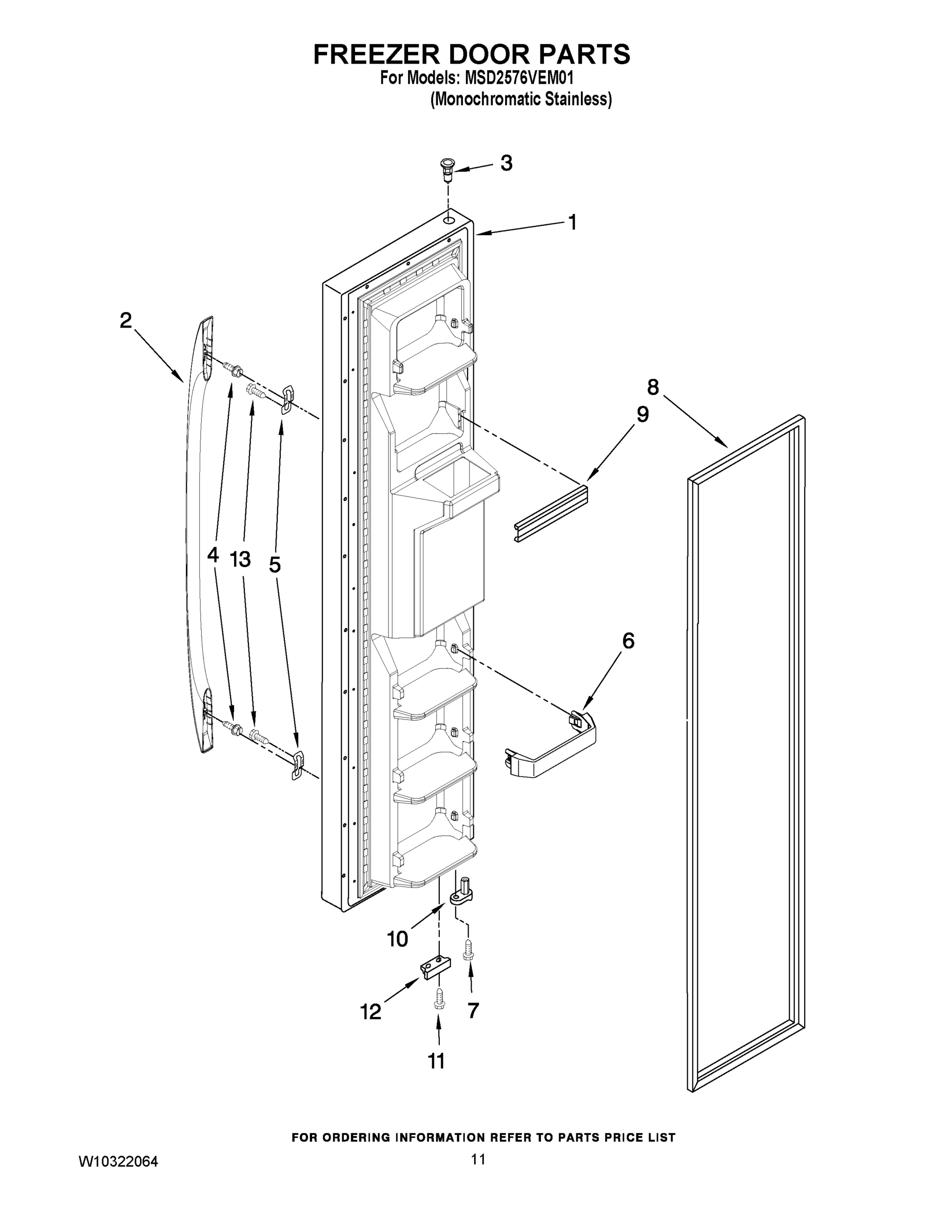 07 - FREEZER DOOR PARTS