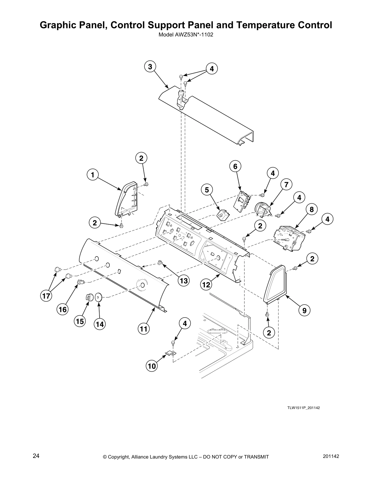 Graphic Panel, Control Support Panel and Temperature Control