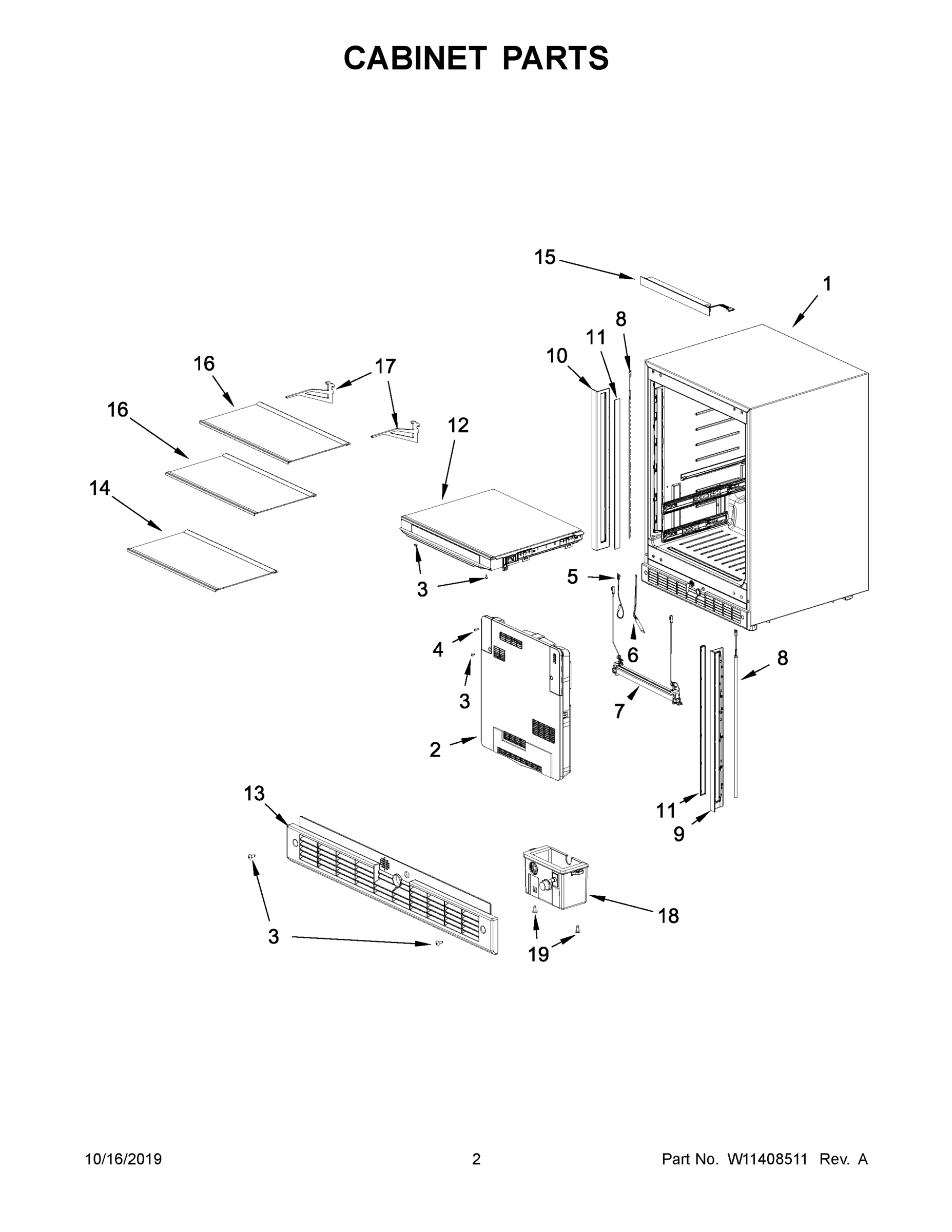 02 - CABINET PARTS