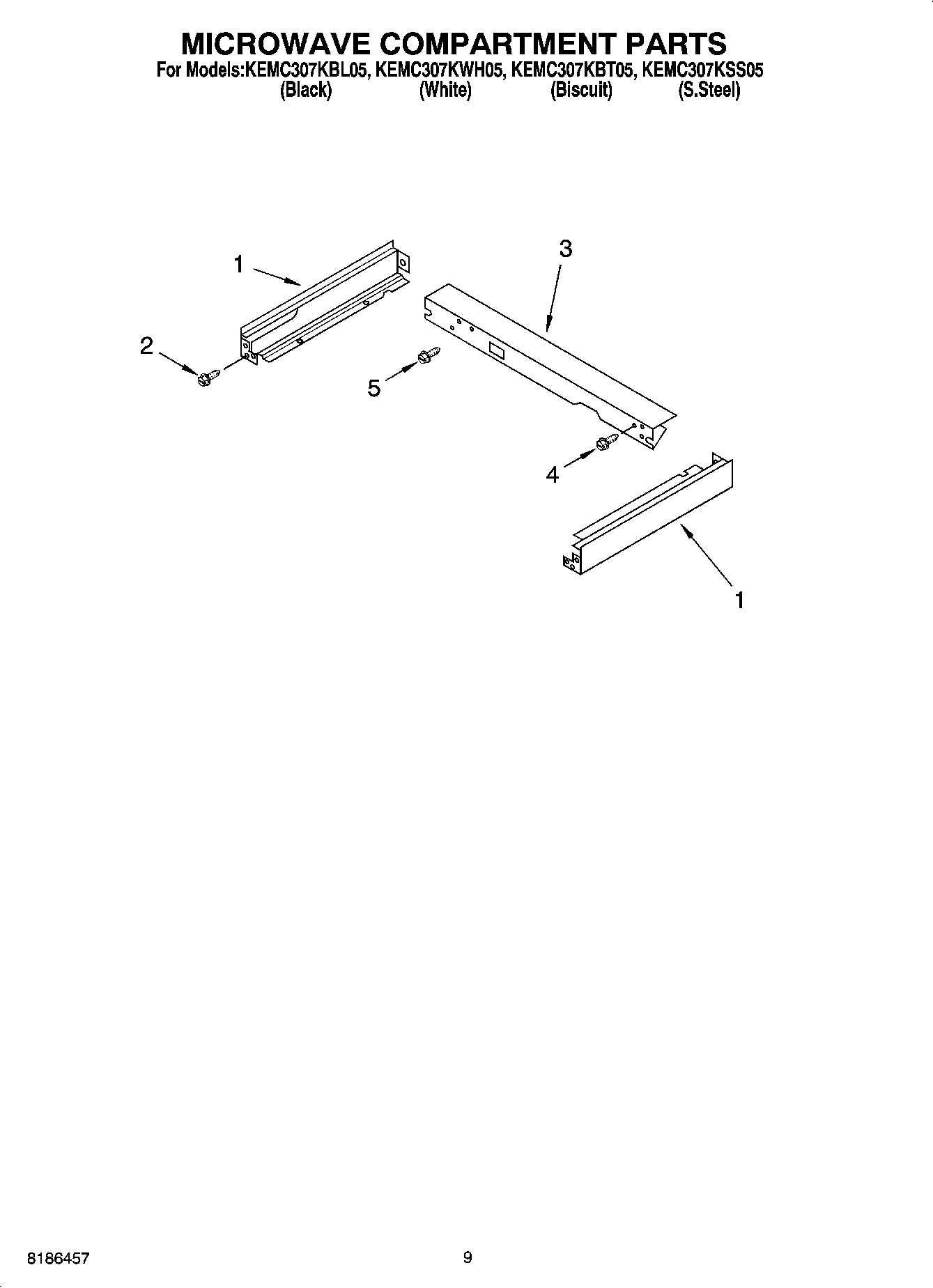 07 - MICROWAVE COMPARTMENT PARTS