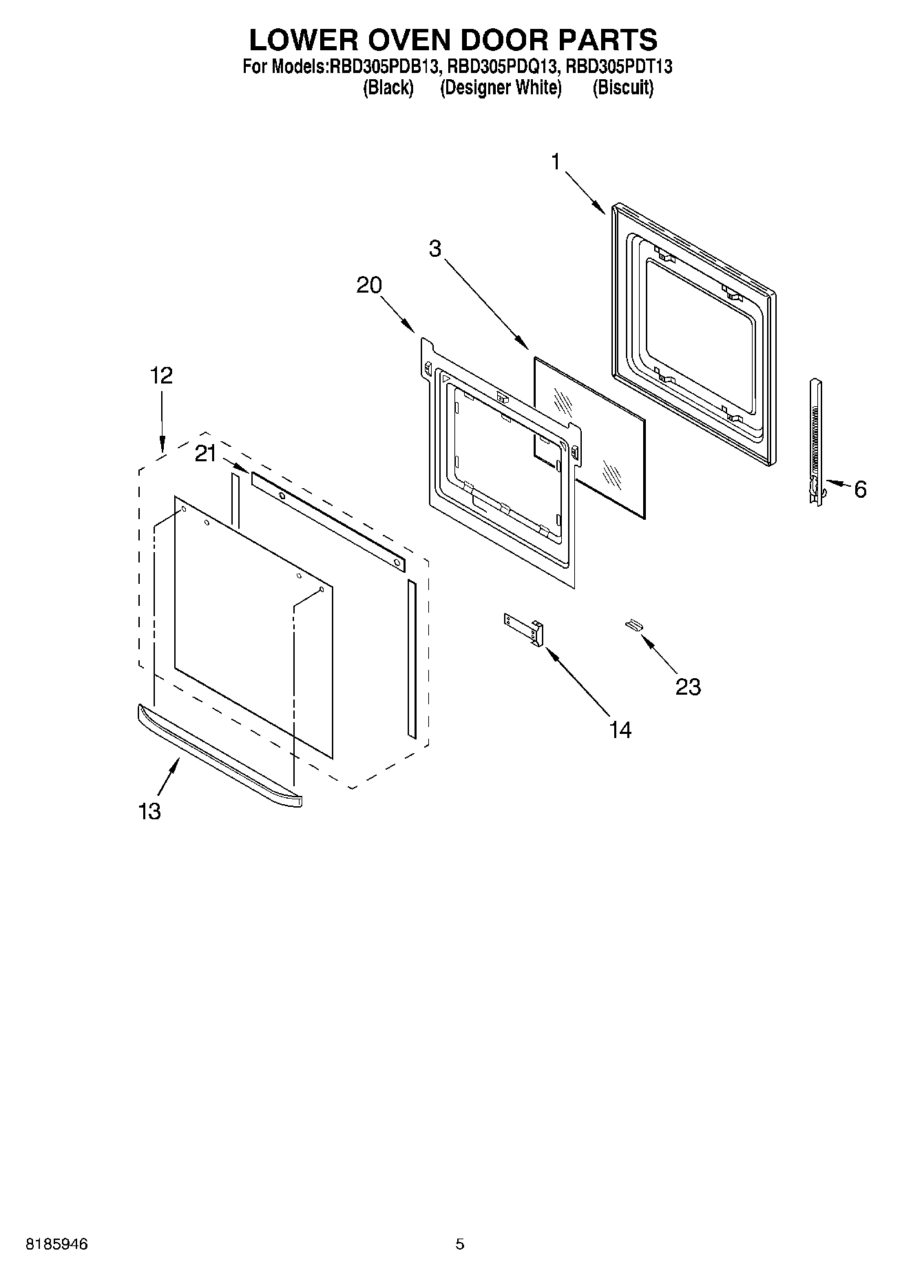 03 - LOWER OVEN DOOR