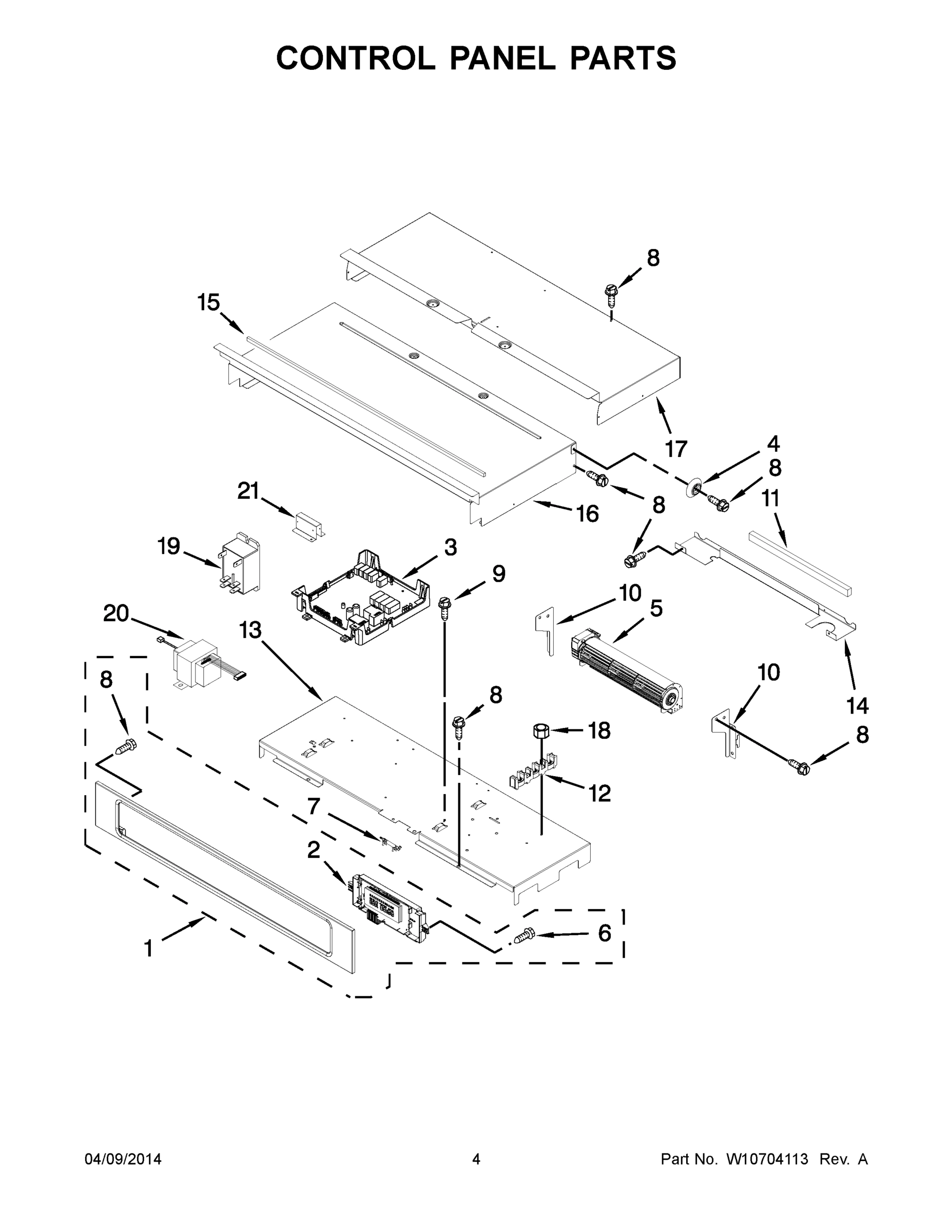 03 - CONTROL PANEL PARTS