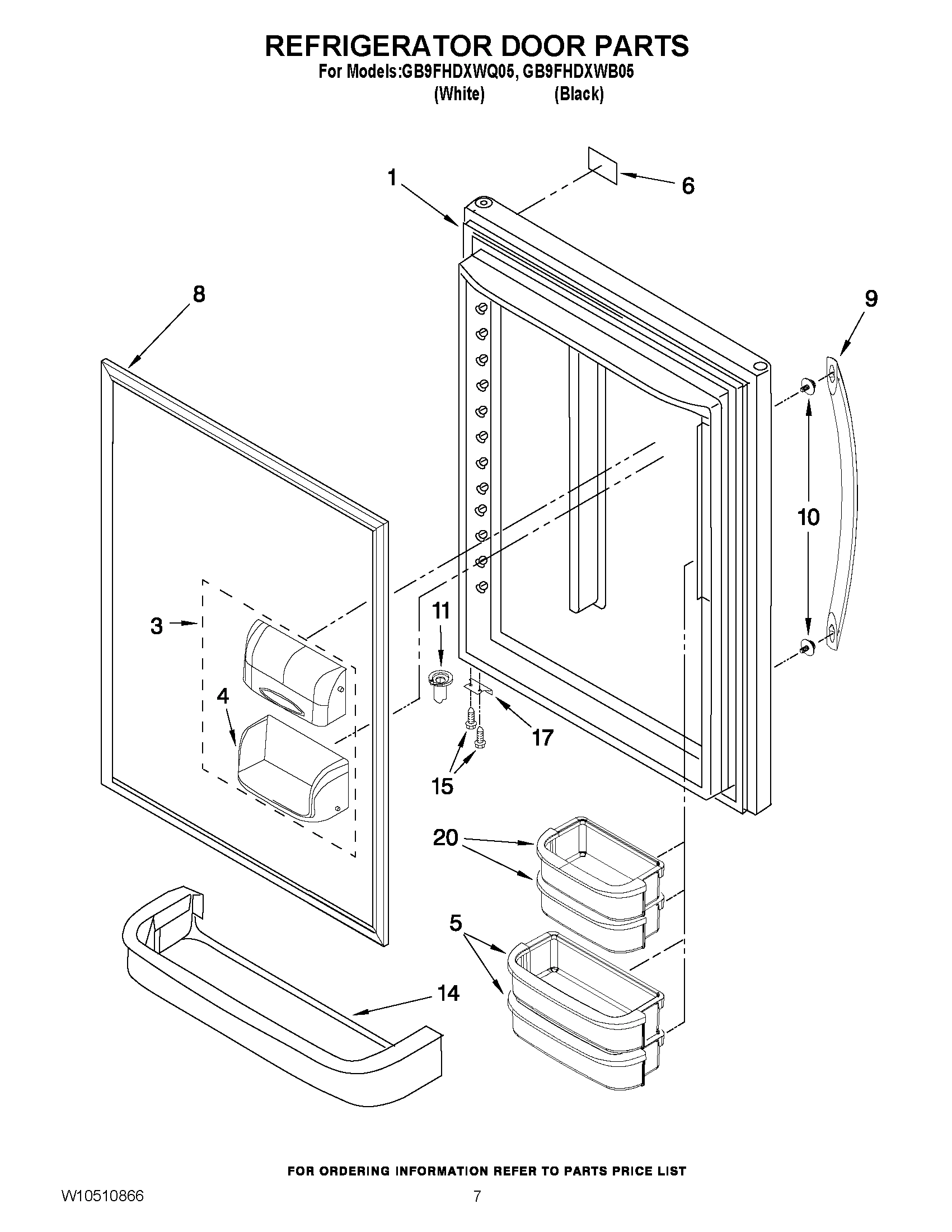 04 - REFRIGERATOR DOOR PARTS