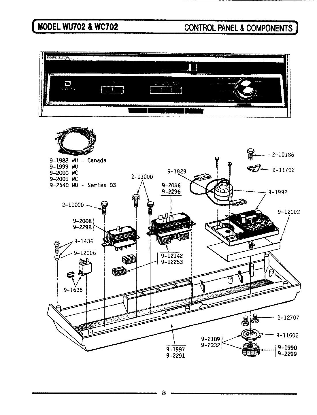 02 - CONTROL PANEL & COMPONENTS