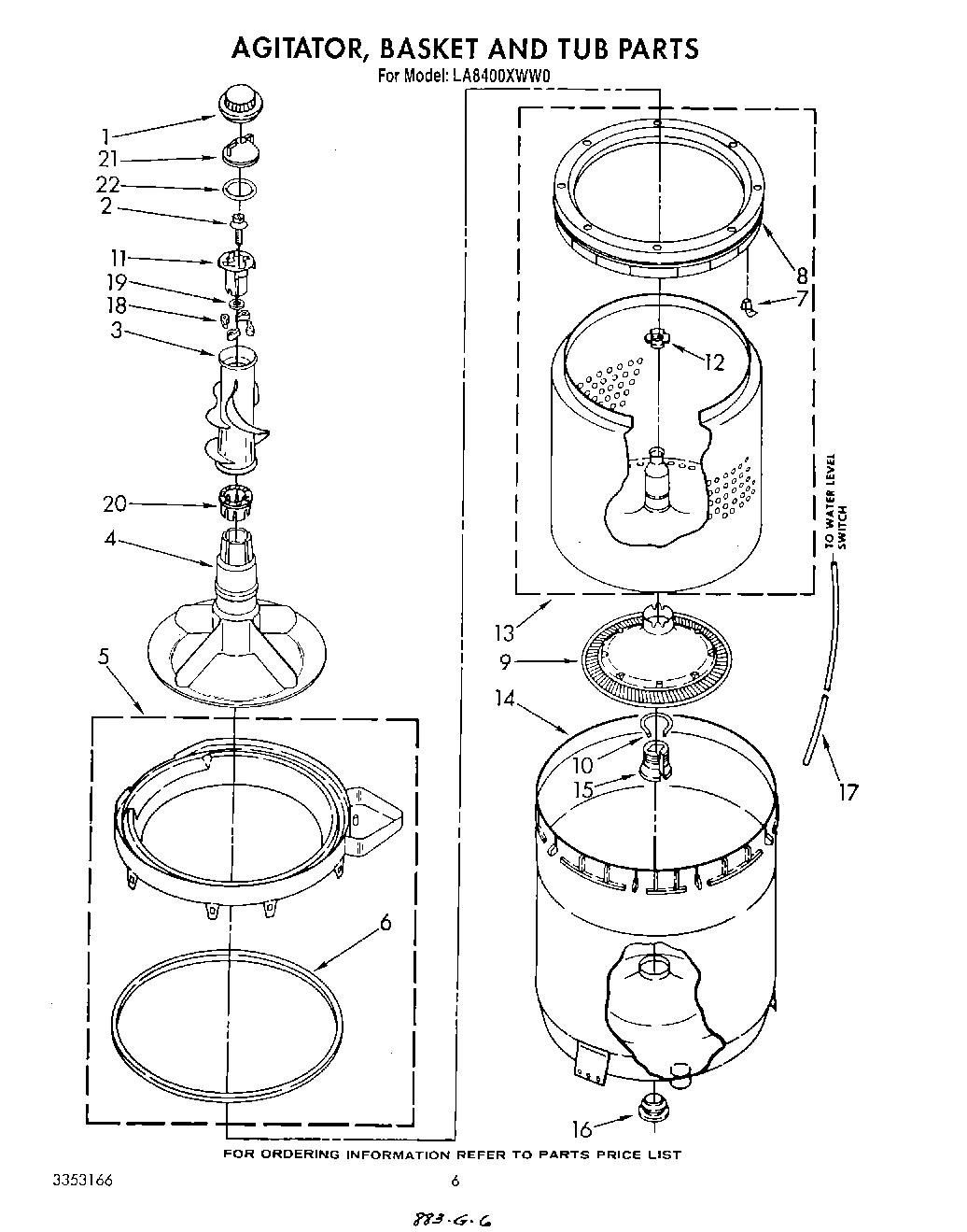 04 - AGITATOR, BASKET AND TUB