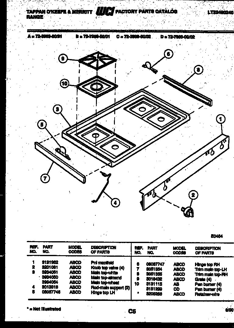 03 - COOKTOP PARTS