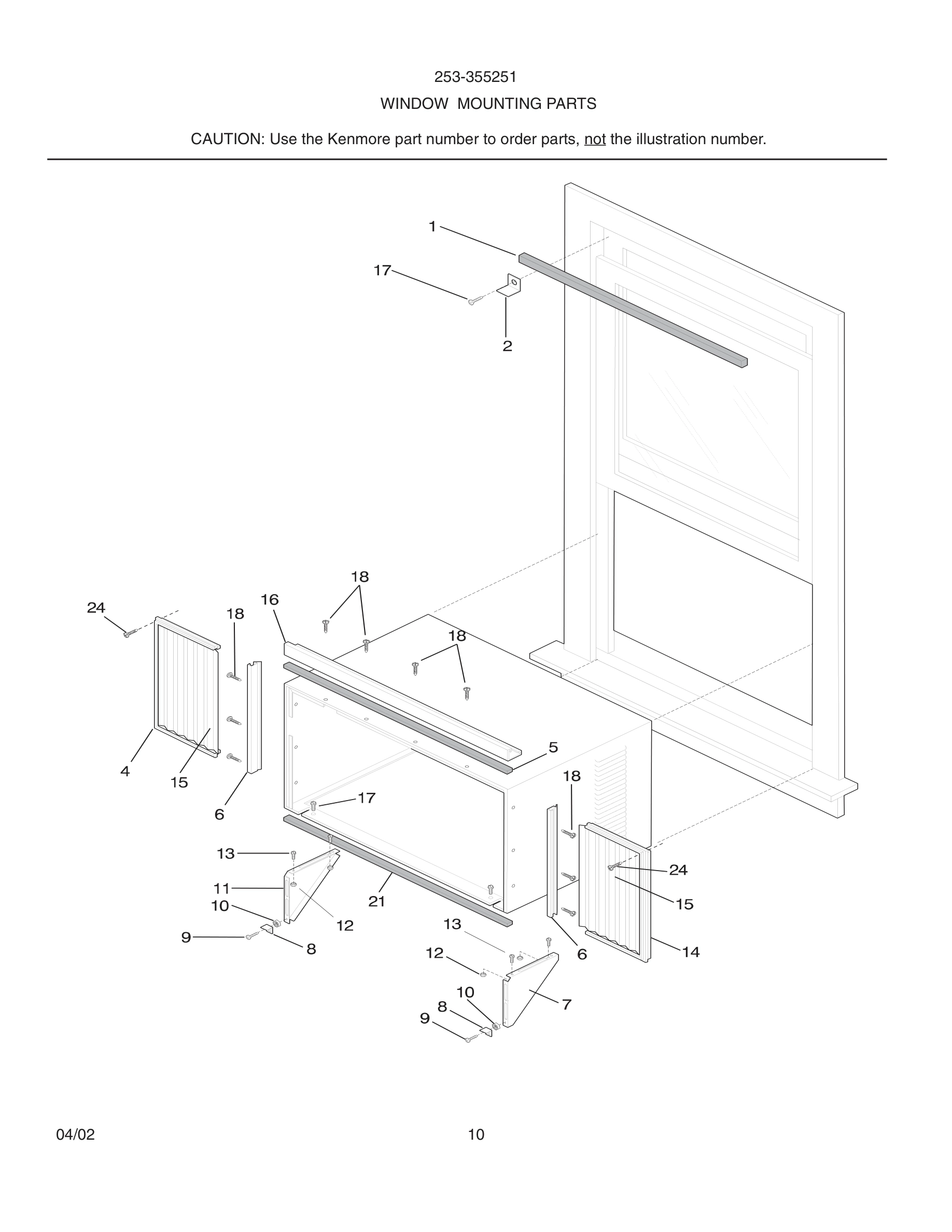 11 - WINDOW MOUNTING PARTS