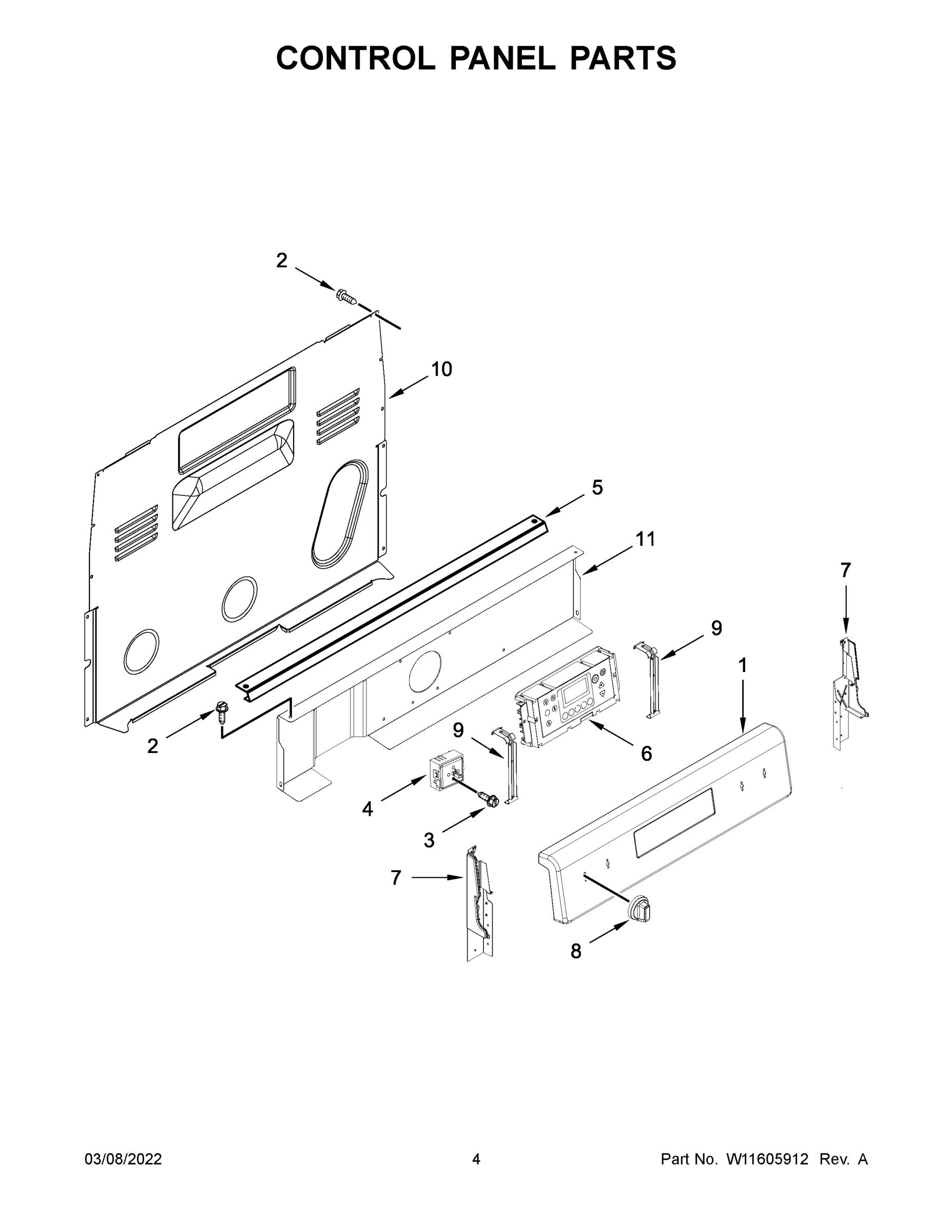 03 - CONTROL PANEL PARTS