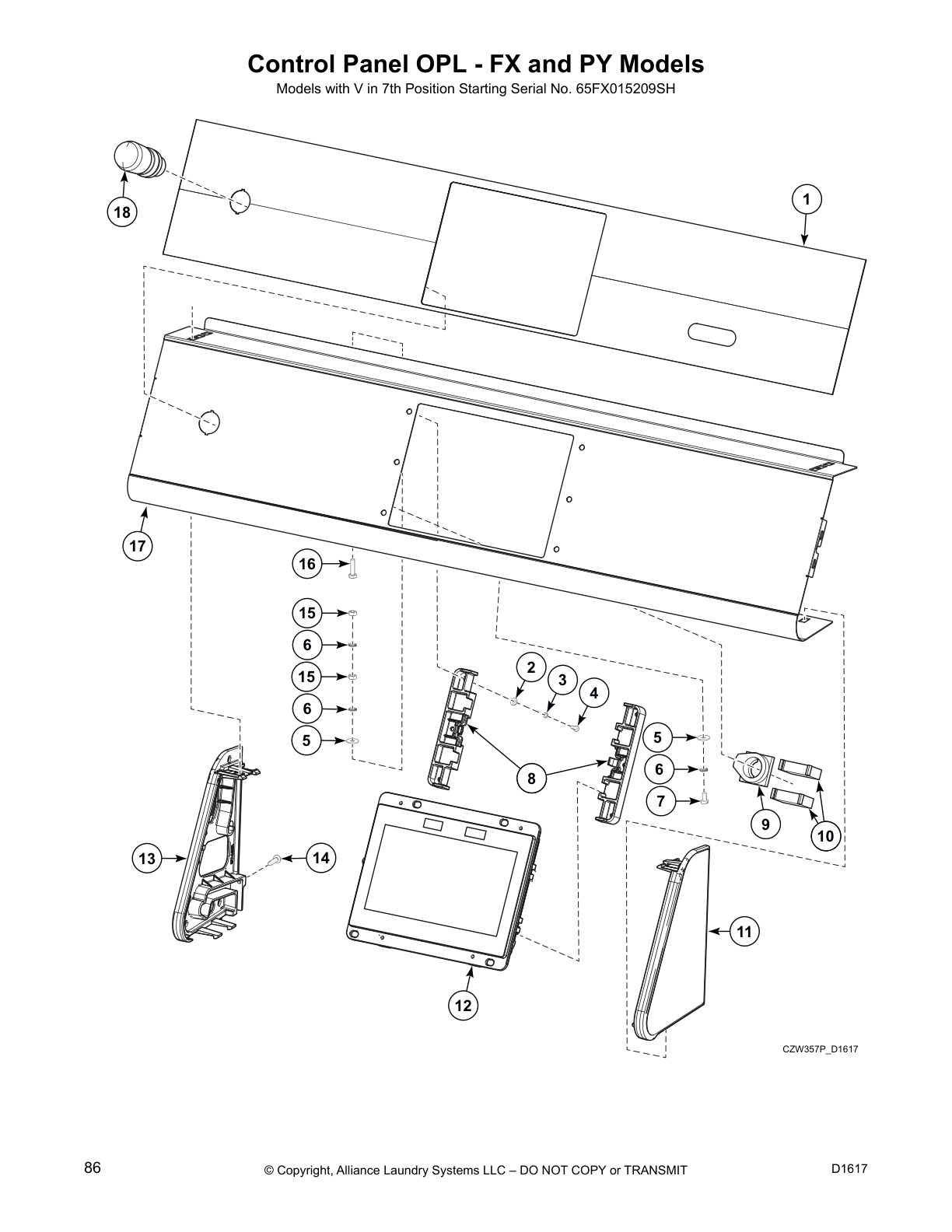 Control Panel OPL - FX and PY Models