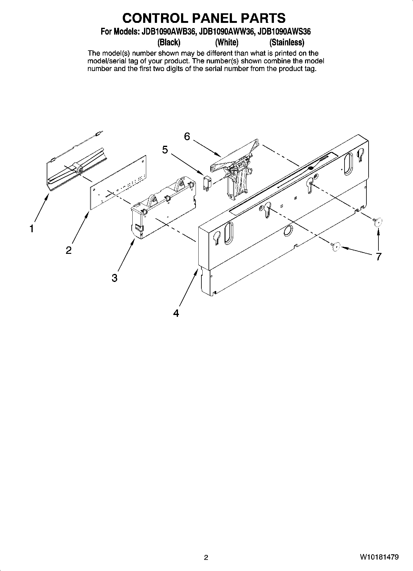 02 - CONTROL PANEL PARTS