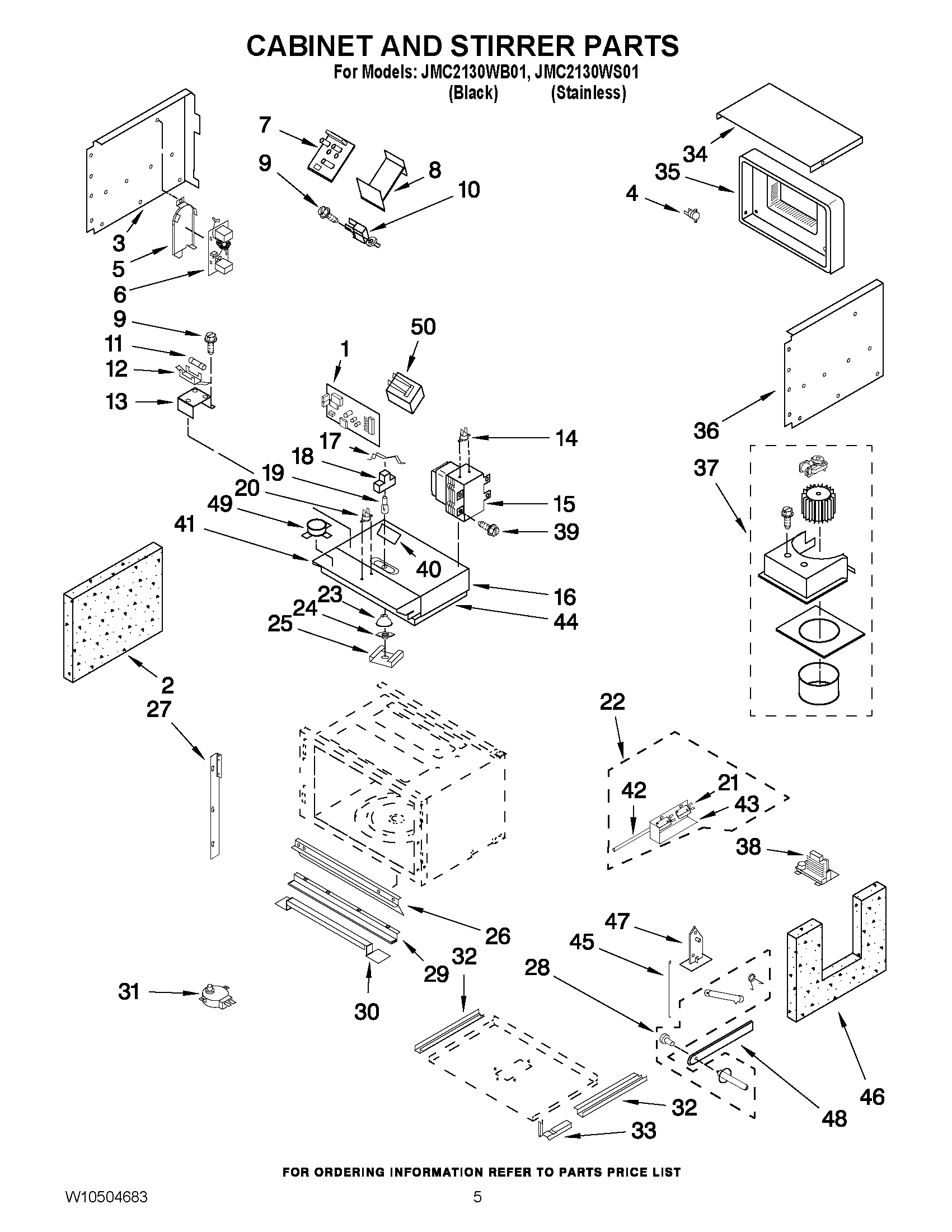 04 - CABINET AND STIRRER PARTS