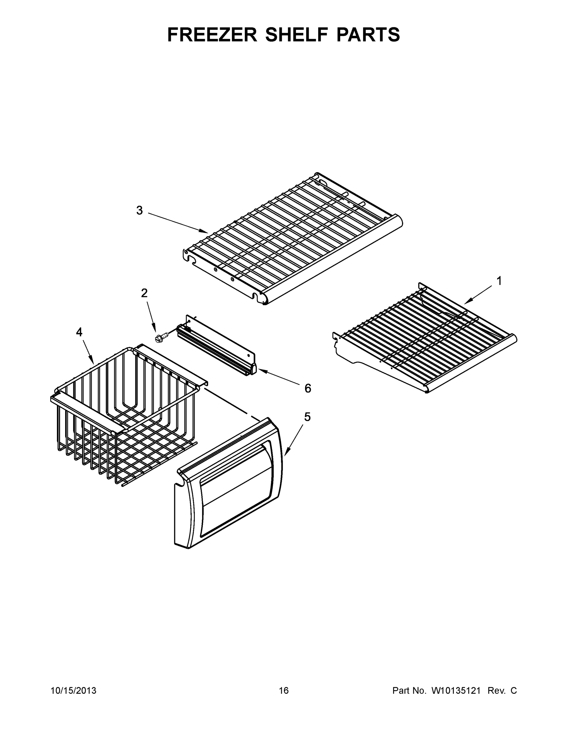 09 - FREEZER SHELF PARTS