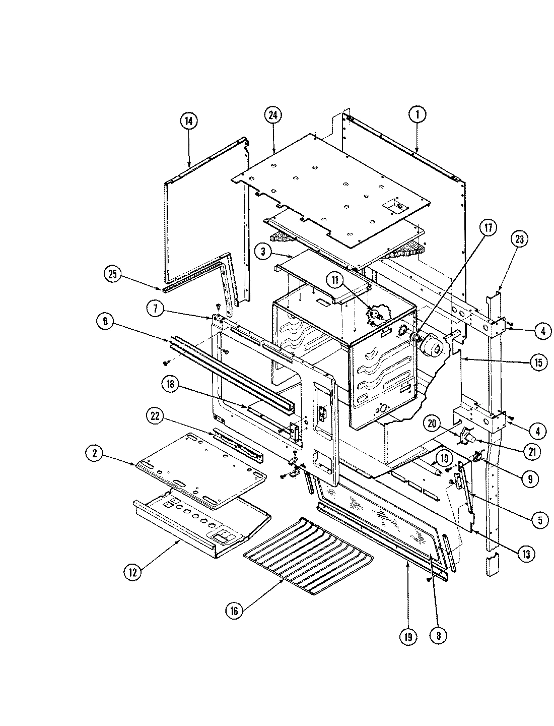 01 - UPPER OVEN BODY