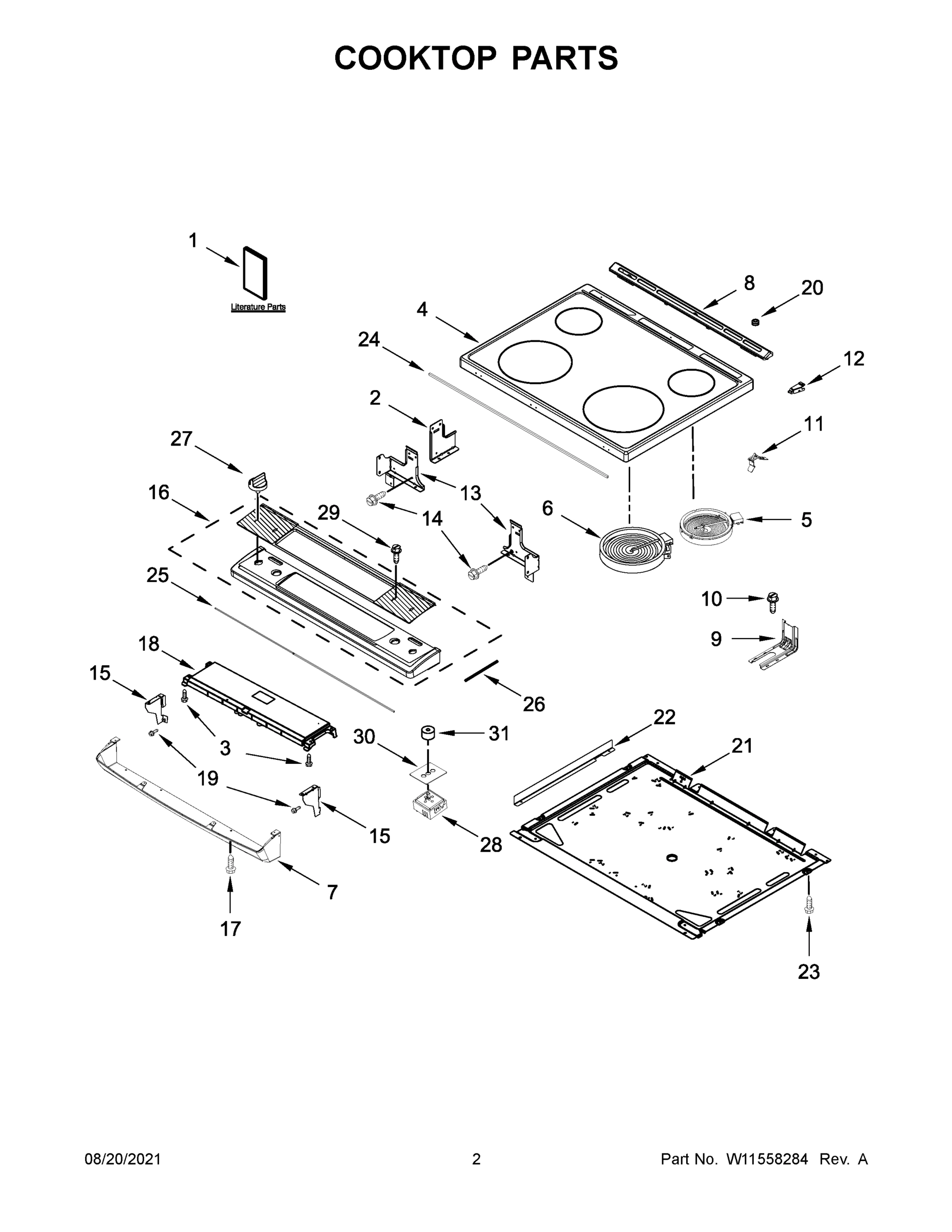 02 - COOKTOP PARTS