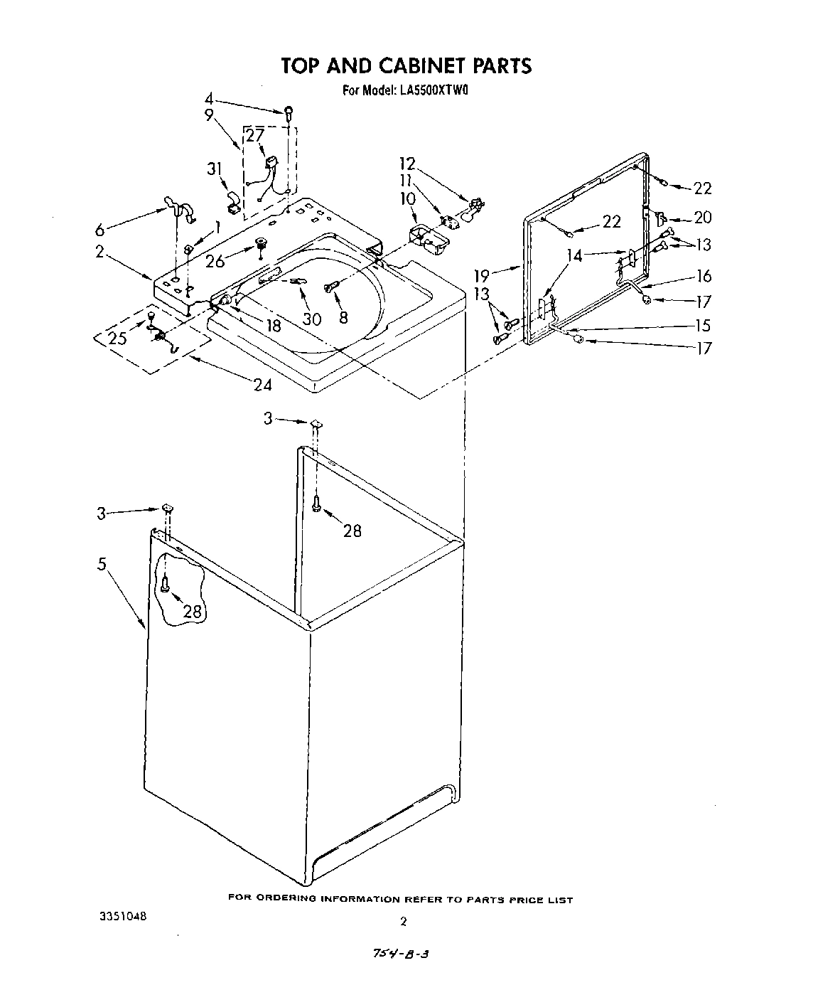 02 - TOP AND CABINET , LITERATURE AND OPTIONAL