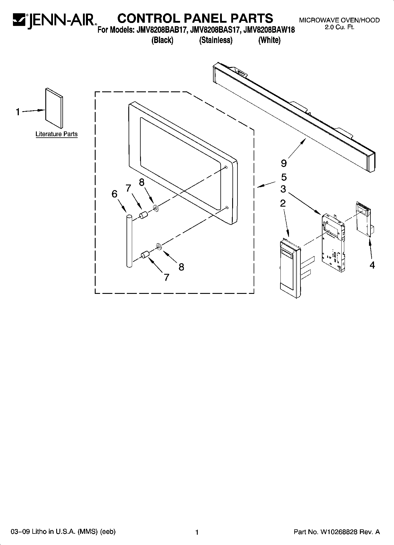 01 - CONTROL PANEL PARTS