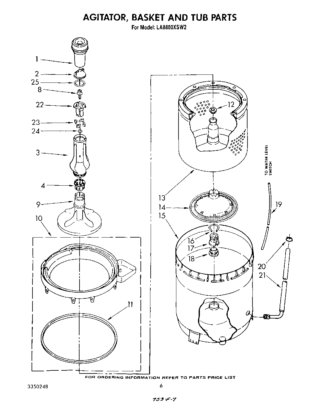 04 - AGITATOR, BASKET AND TUB
