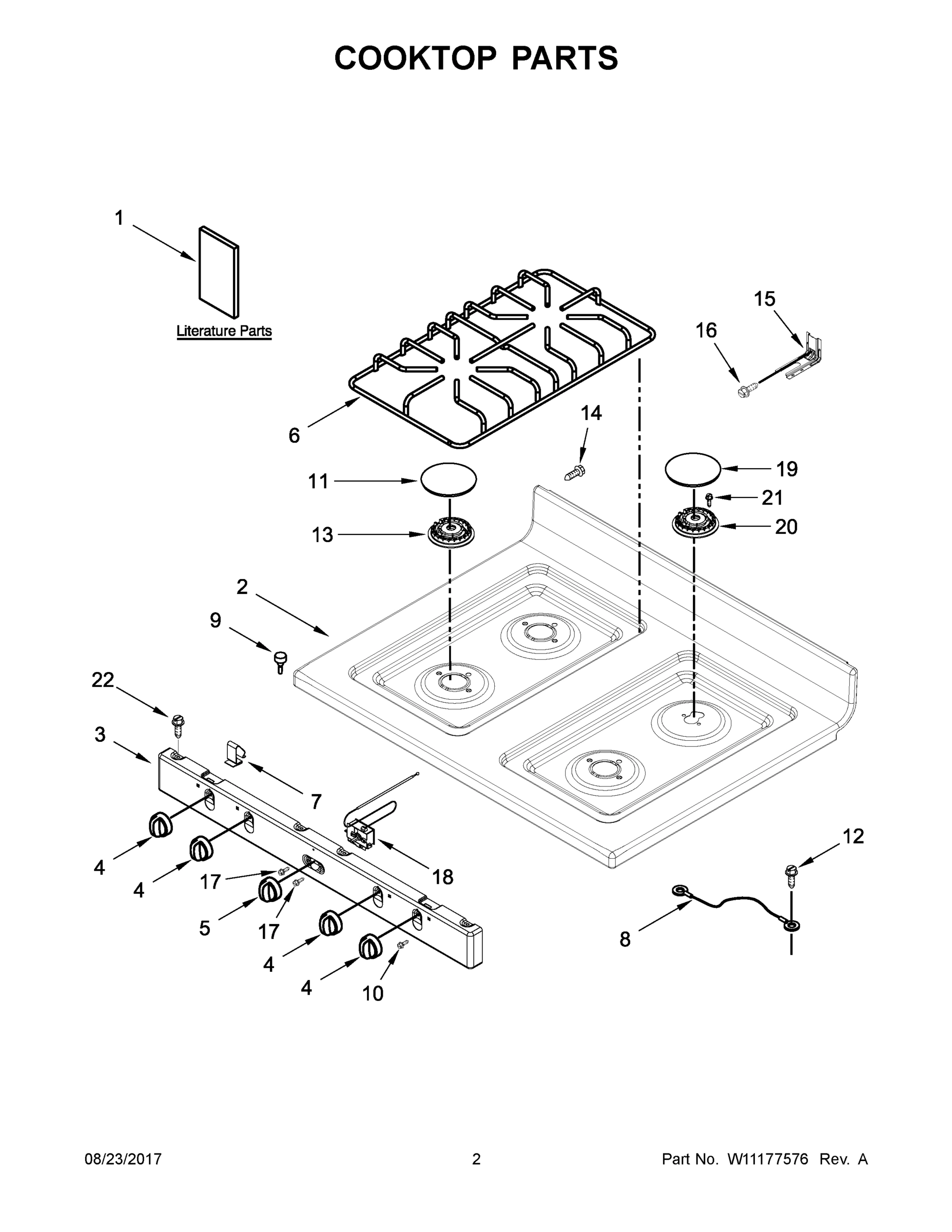 02 - COOKTOP PARTS