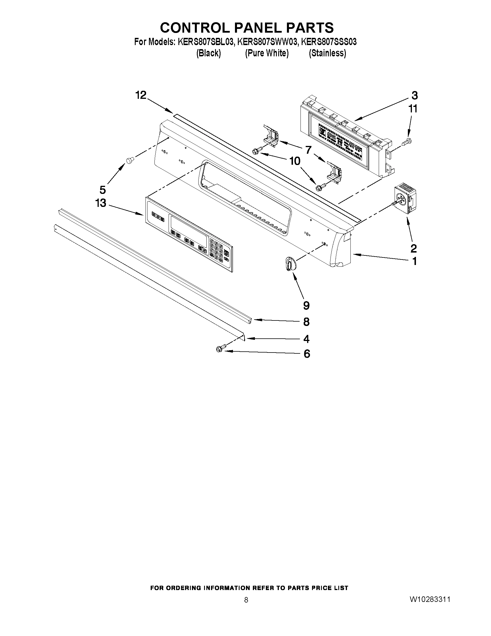 05 - CONTROL PANEL PARTS